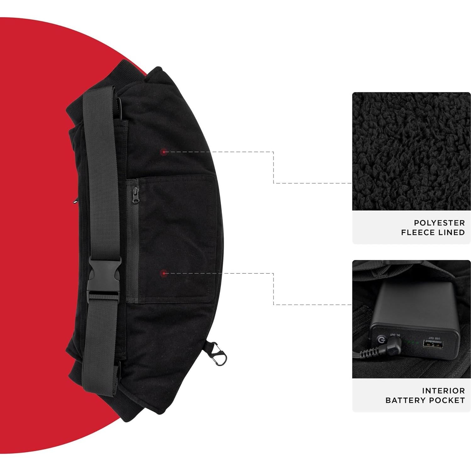 Calentador de Manos Térmico Radians RHG-A900 Recargable Negro