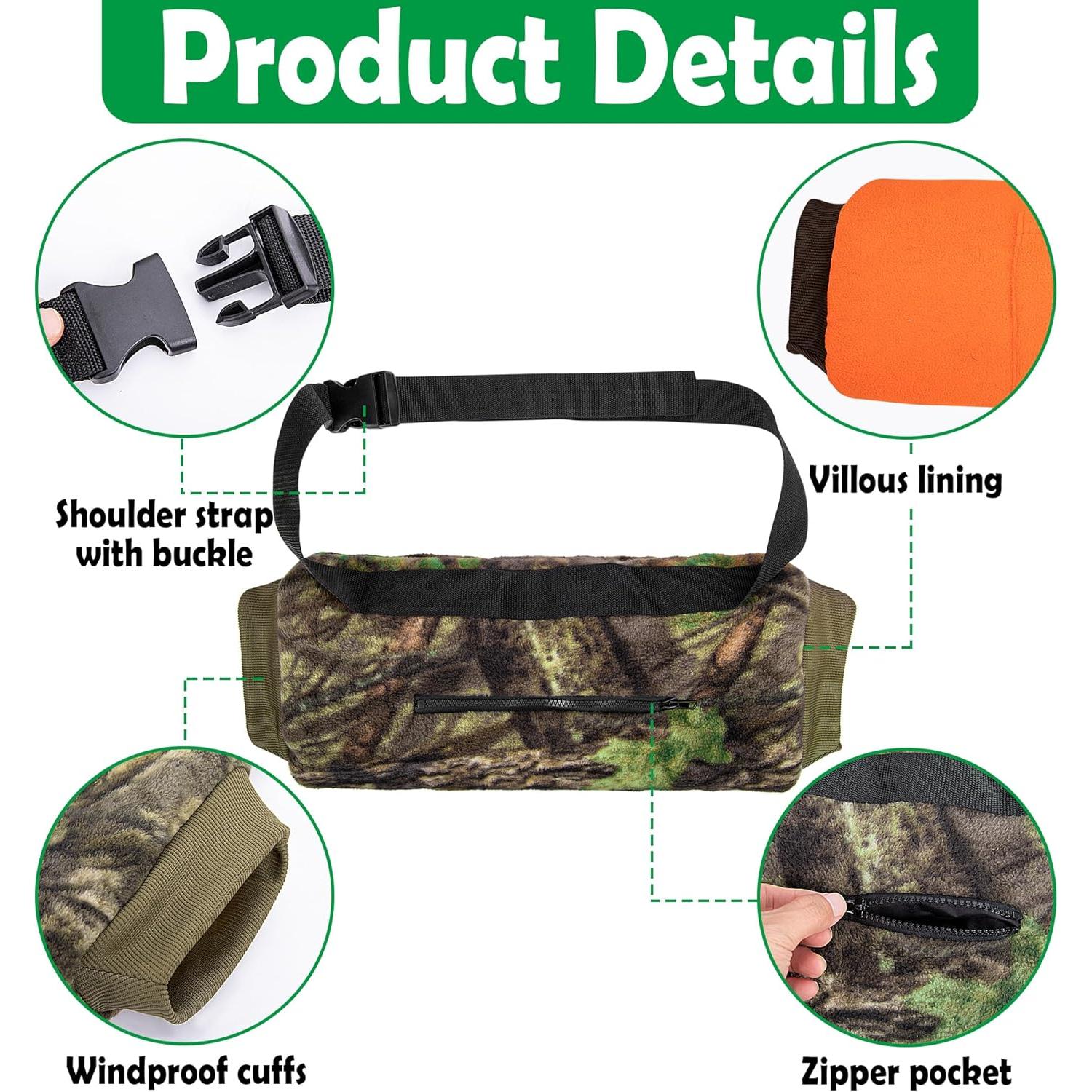 Calentador de Manos Camo RunNico - Unisex para Caza y Camping