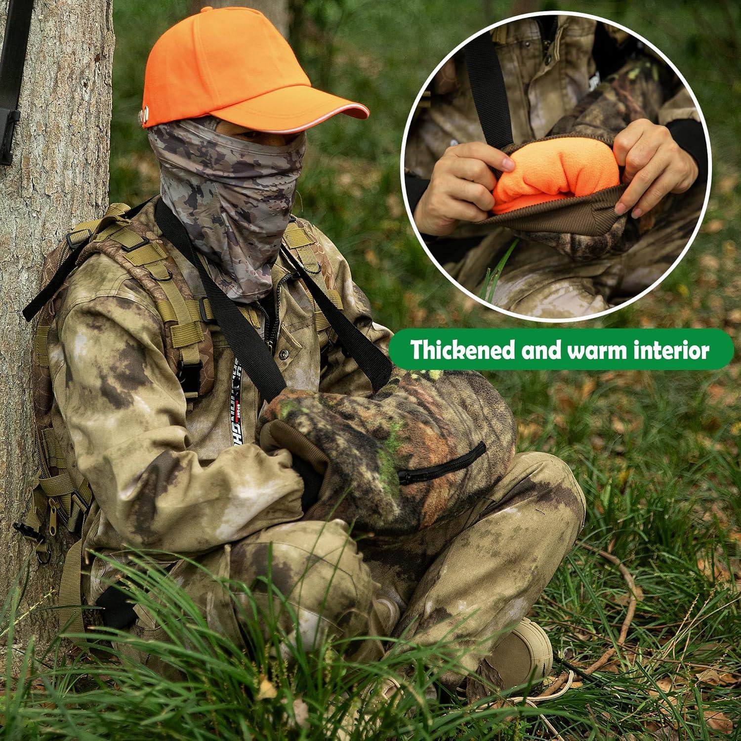 Calentador de Manos Camo RunNico - Unisex para Caza y Camping