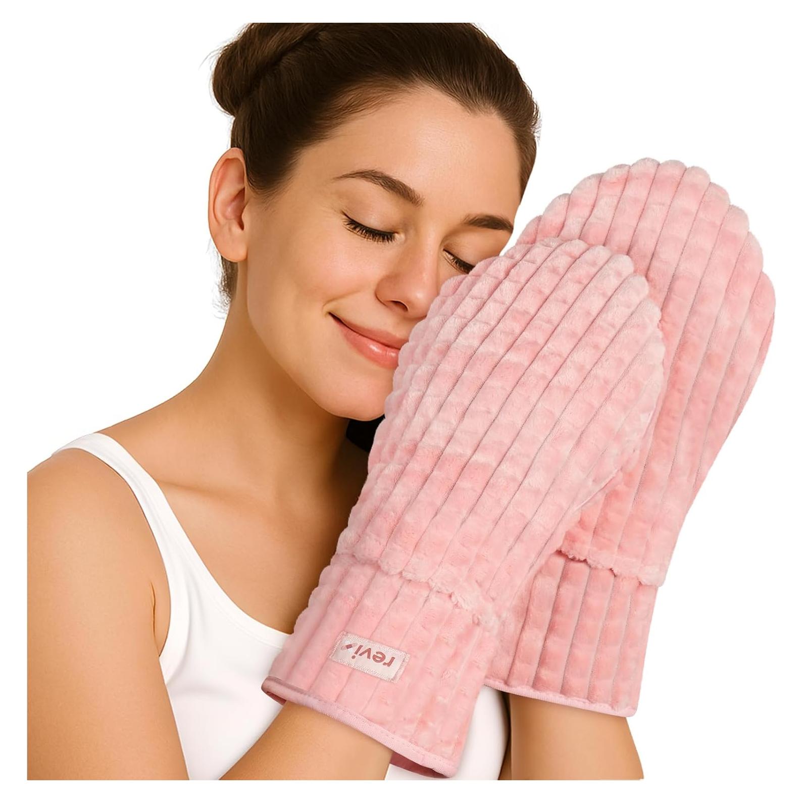 Mitones Calentables REVIX para Manos y Dedos Rosa 1 Par