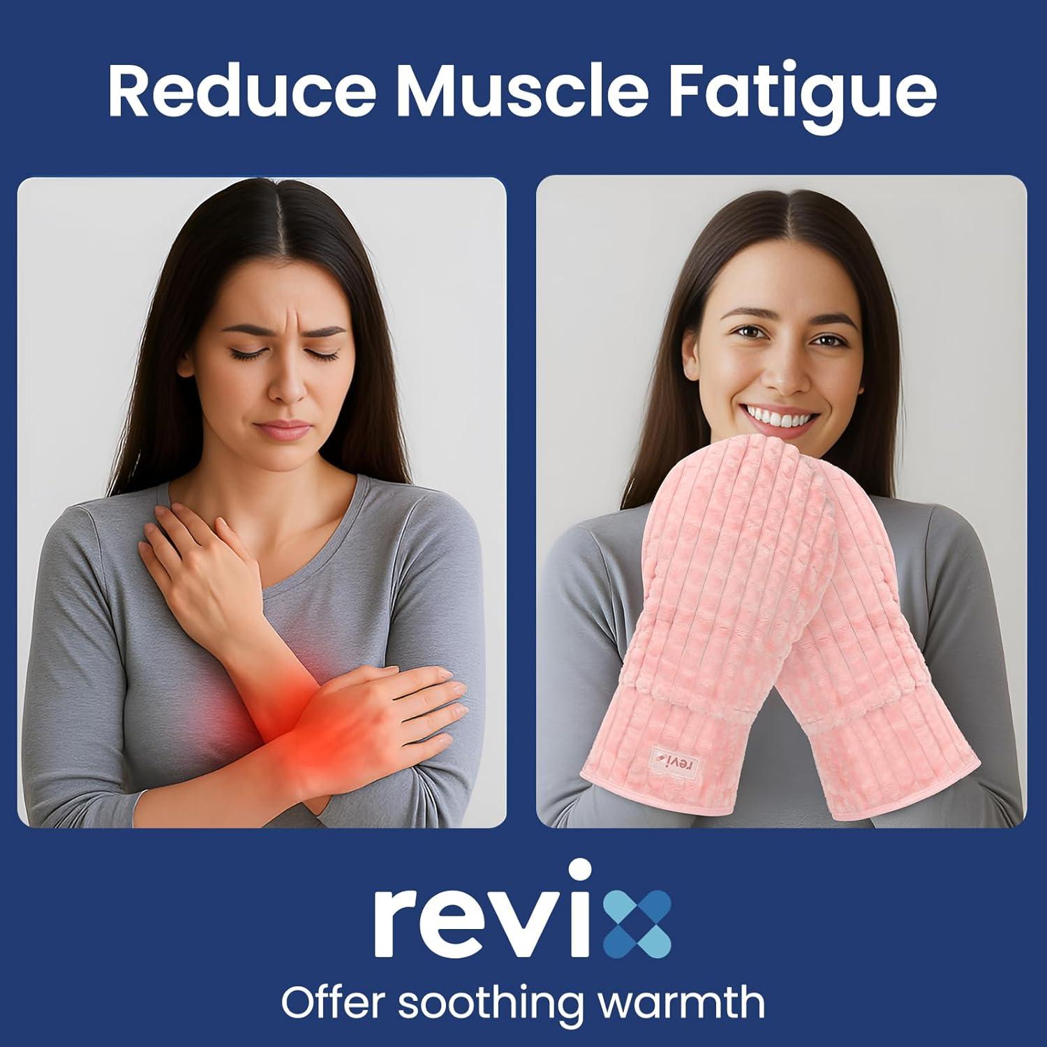 Mitones Calentables REVIX para Manos y Dedos Rosa 1 Par