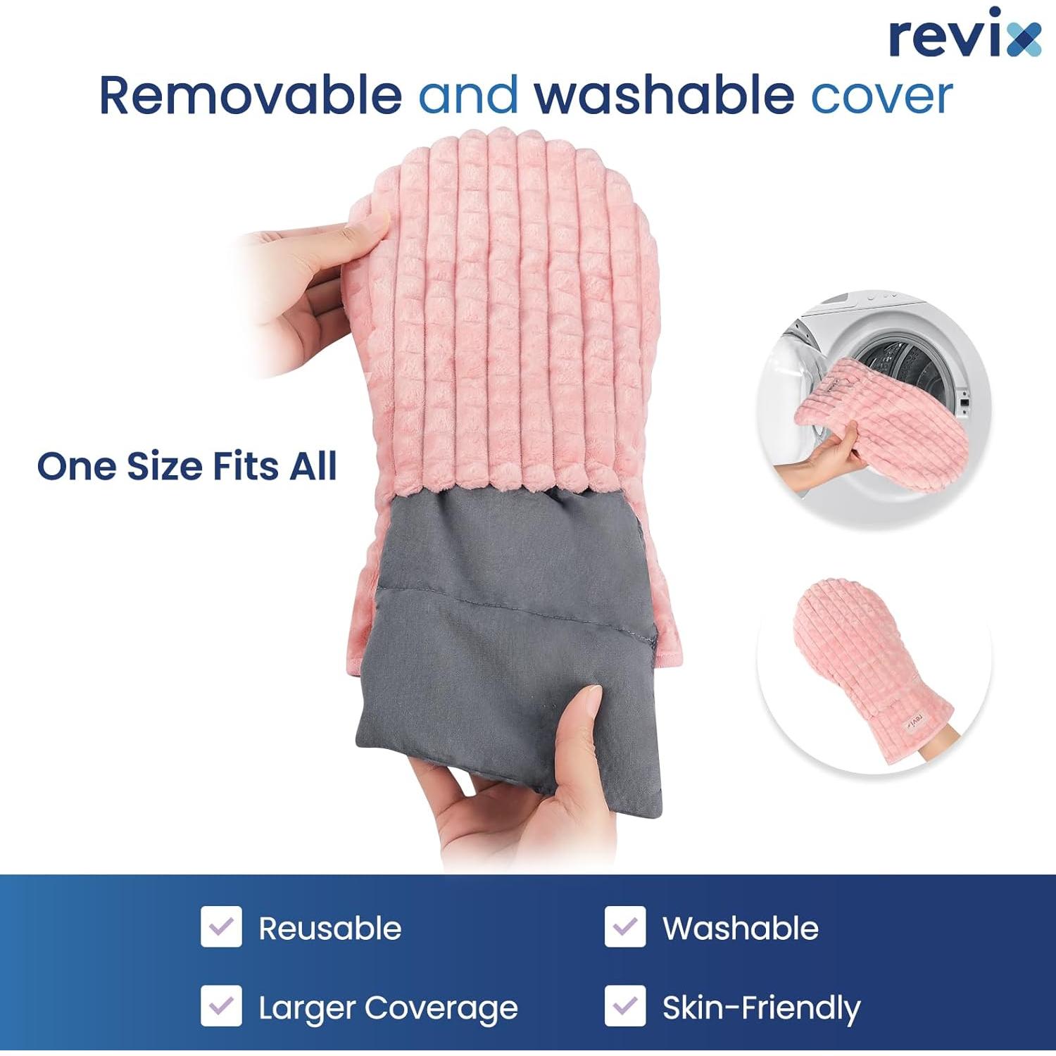 Mitones Calentables REVIX para Manos y Dedos Rosa 1 Par