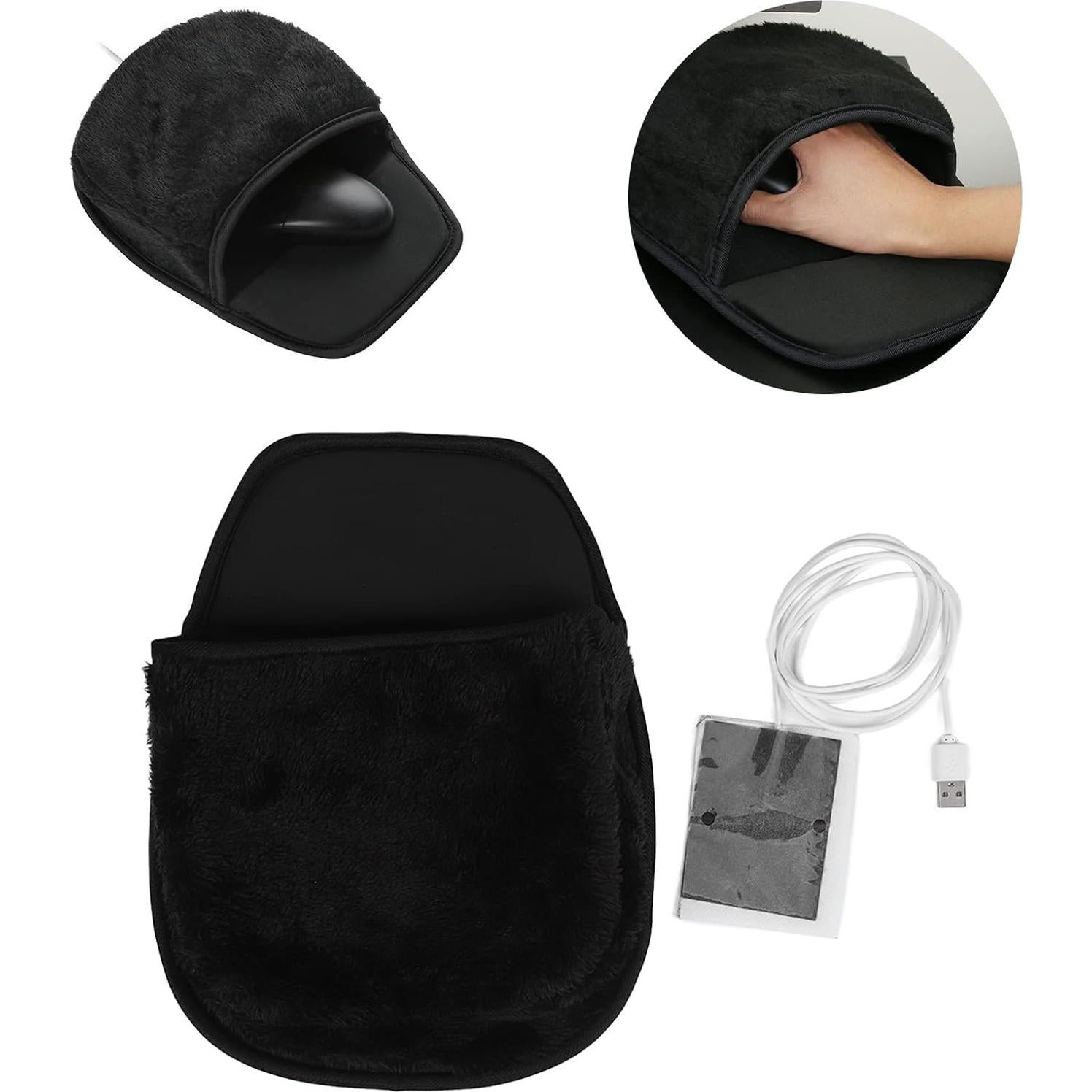 Almohadilla Calentadora USB ZJchao para Manos - Negro 29x22cm