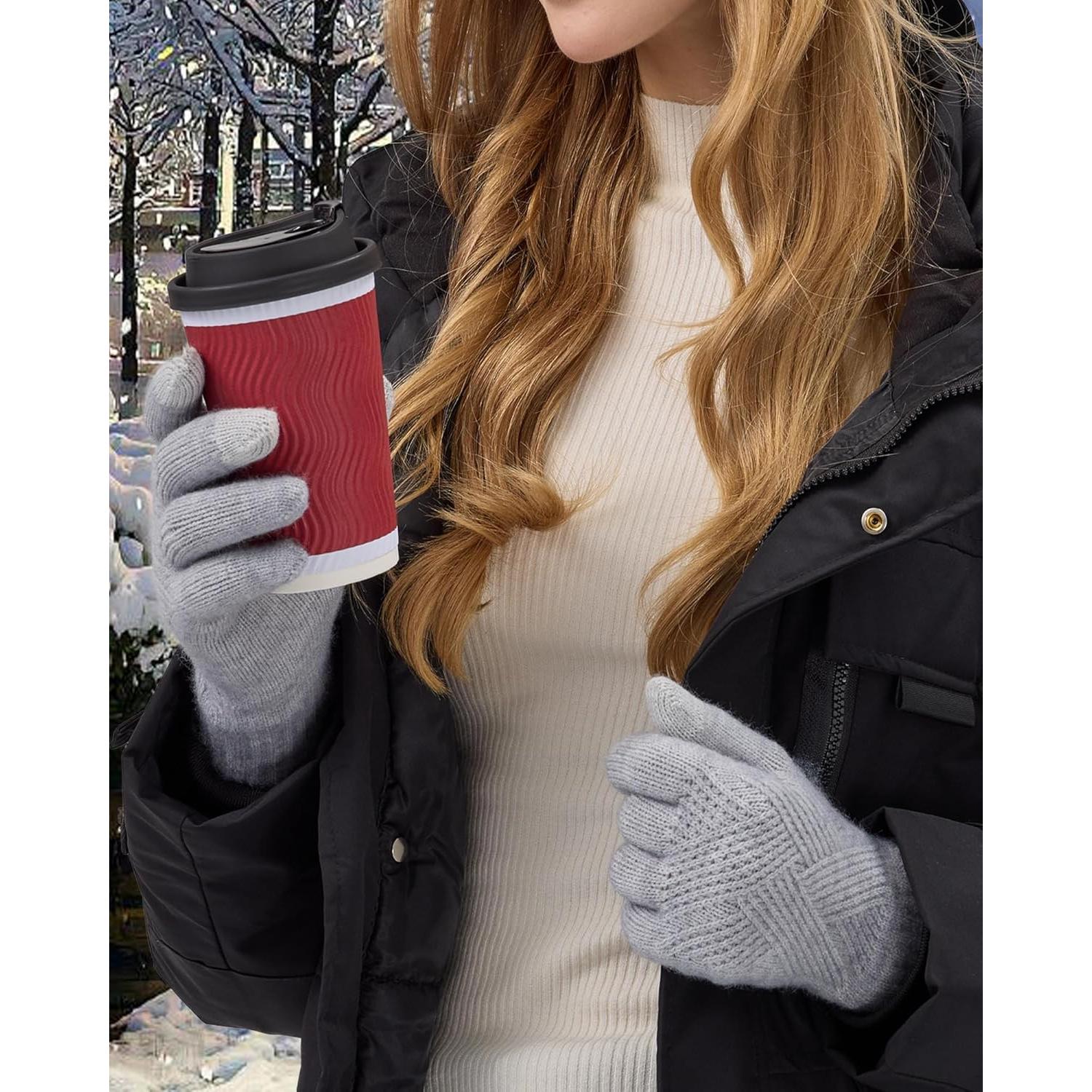 Guantes de Invierno Reach Star para Mujeres Táctiles y Cálidos
