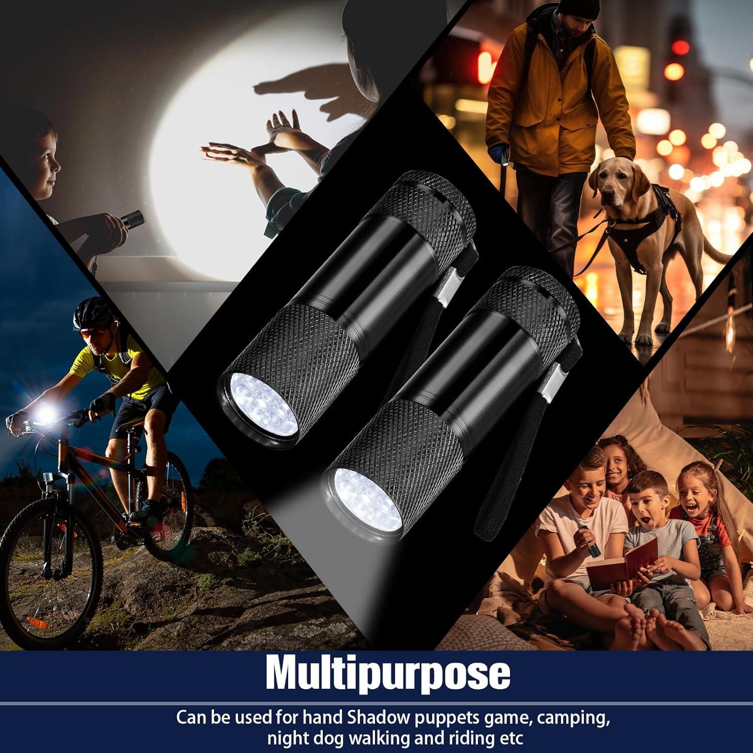 32 Mini Linternas LED VIHOSE de Aluminio para Emergencias