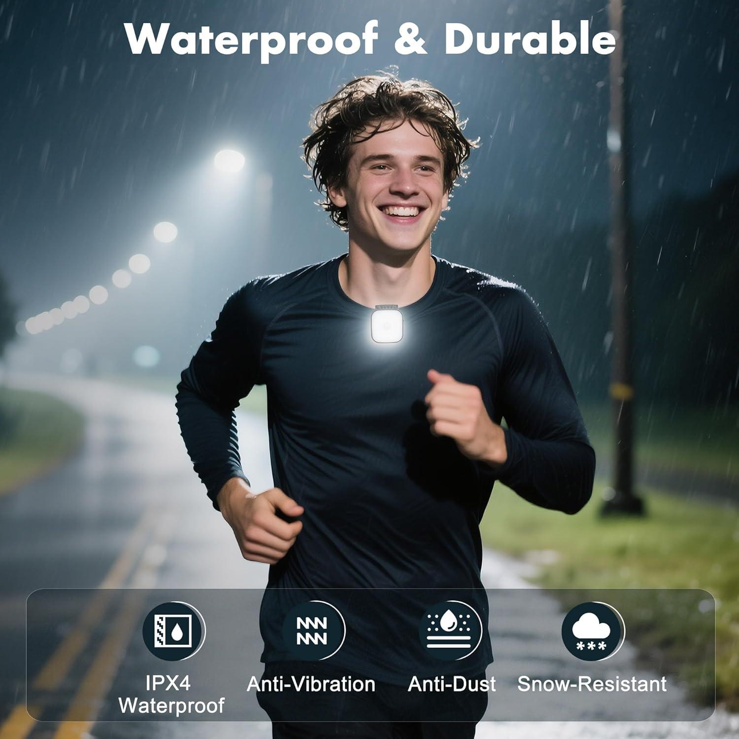 Paquete de 2 Linternas LED Recargables para Correr - Redaica