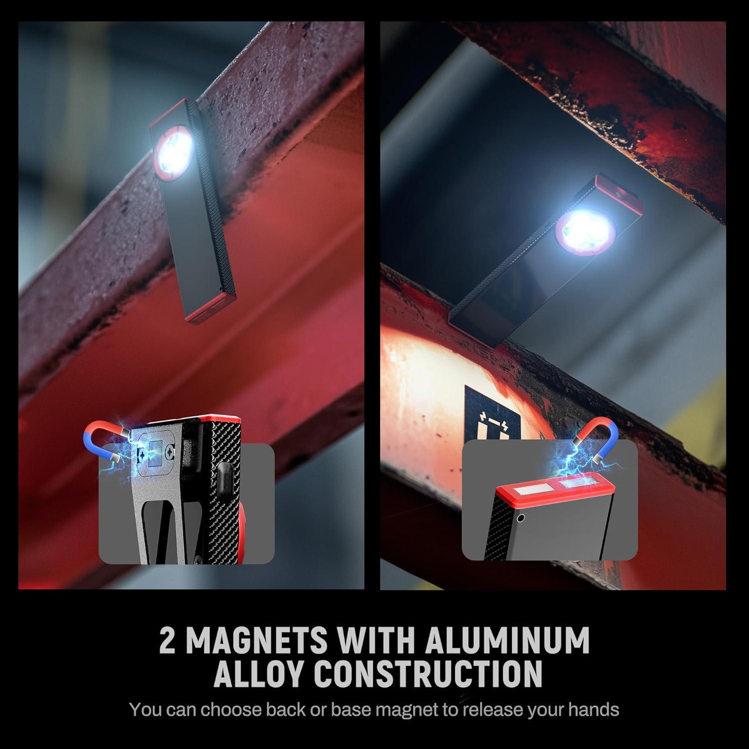 Linterna EDC Lexall 800 Lúmenes Recargable LED Magnética