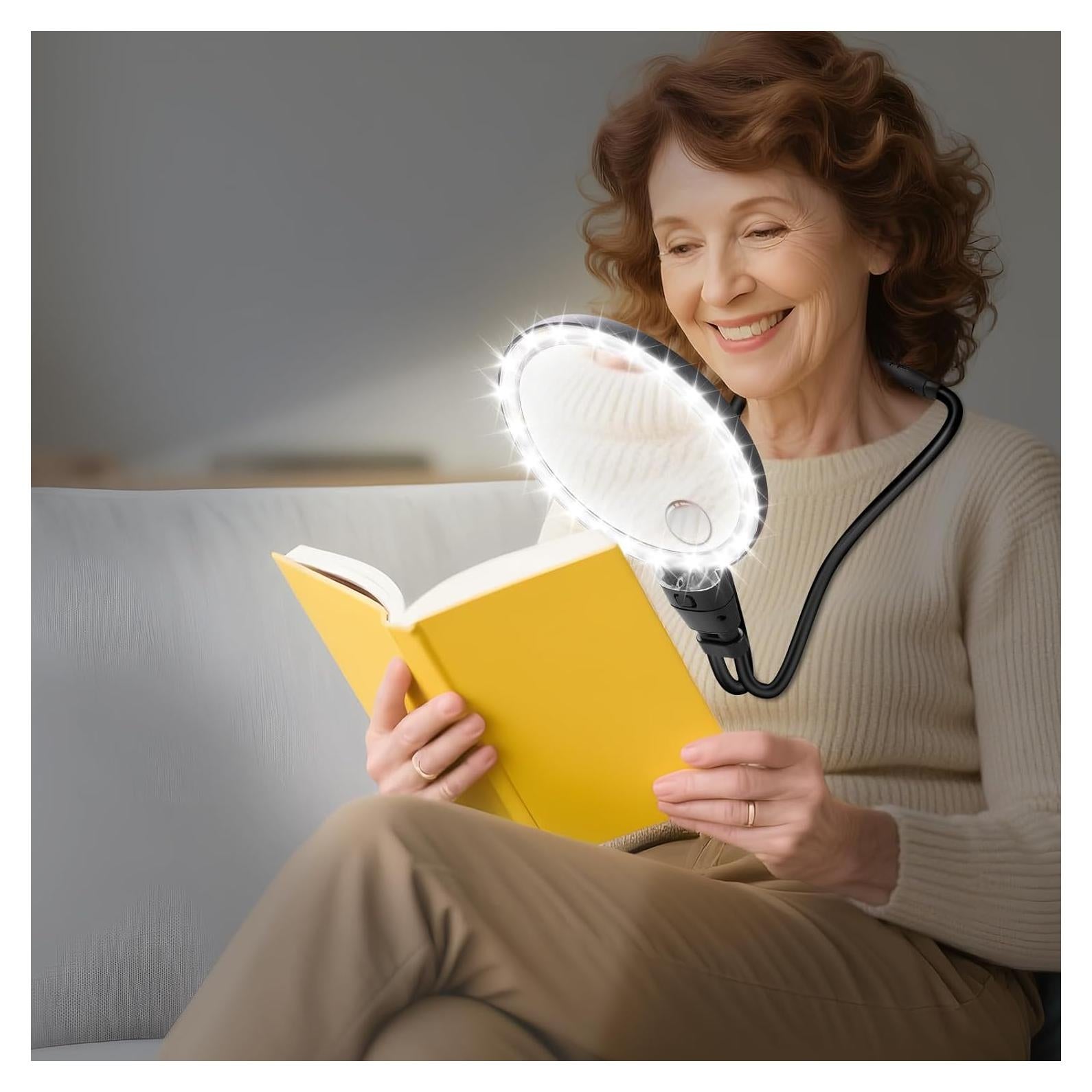 Lupa Iluminada HQGZQL 10-30X con Luz LED Ajustable