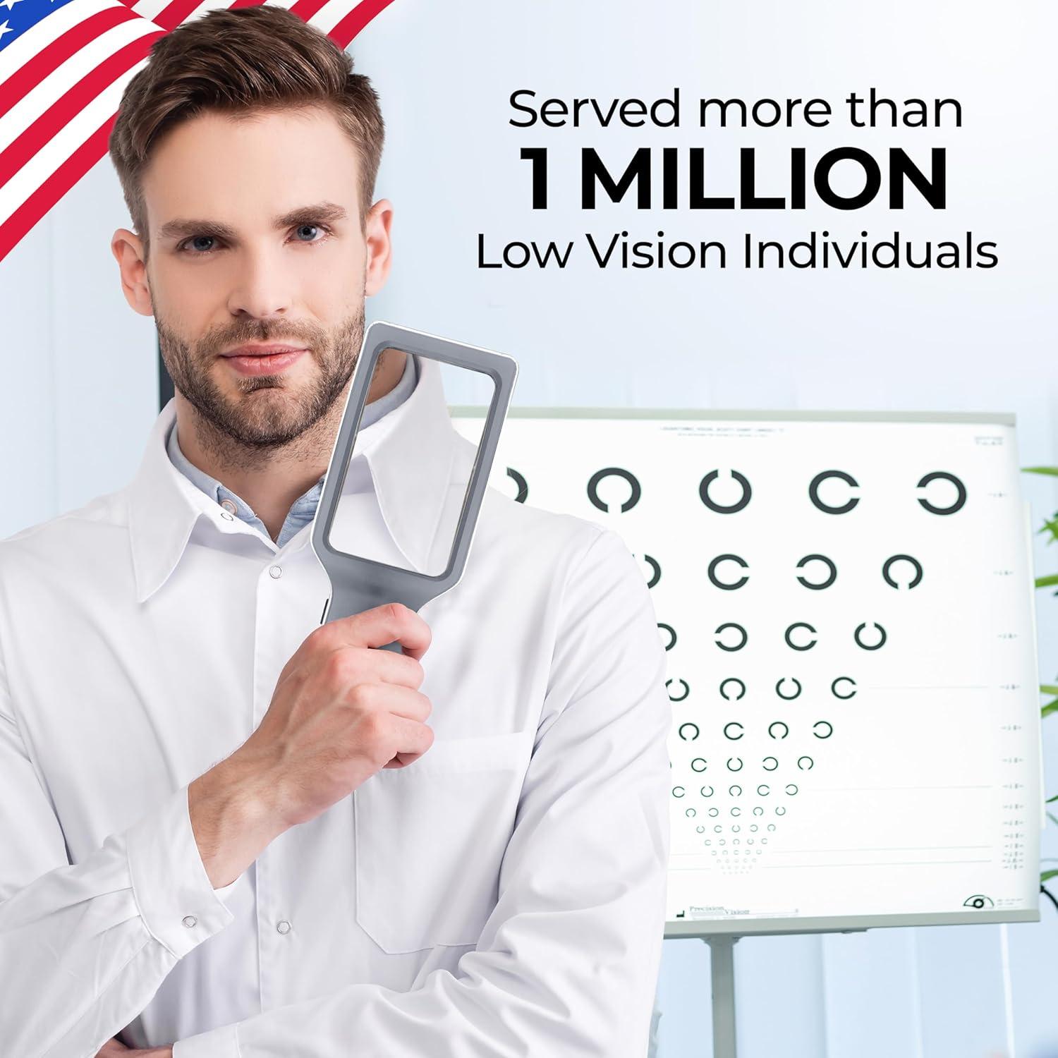 Lupa Recargable Magnipros 6X con Luz LED y Lente Antirreflejo