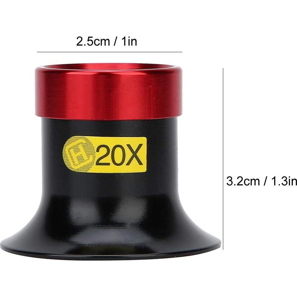 Lupa de Relojero Joyzan 20X, Lente Monocular Portátil