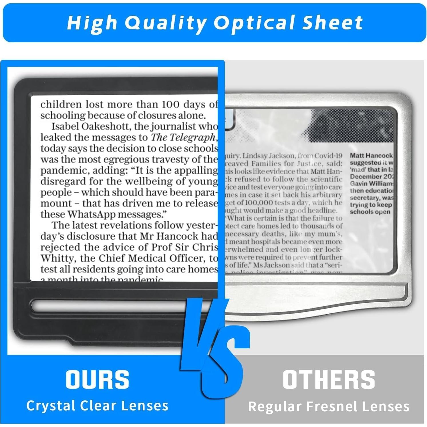 Lupa de Escritorio HQGZQL 5X con Luz LED y Soporte Flexible