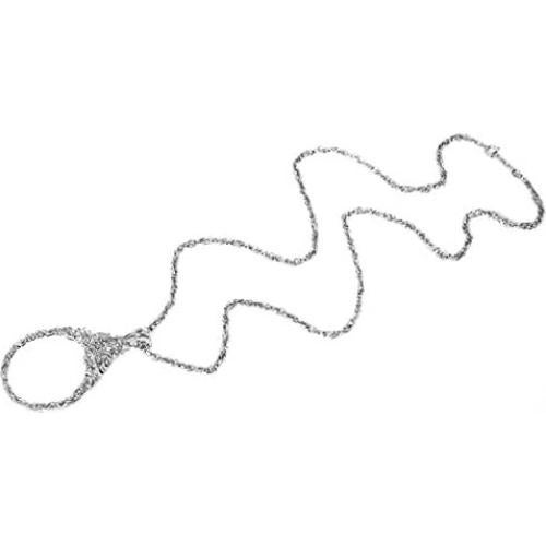 Collar con Lupa CLARA 5X Lente Óptico y Cadena 65 cm