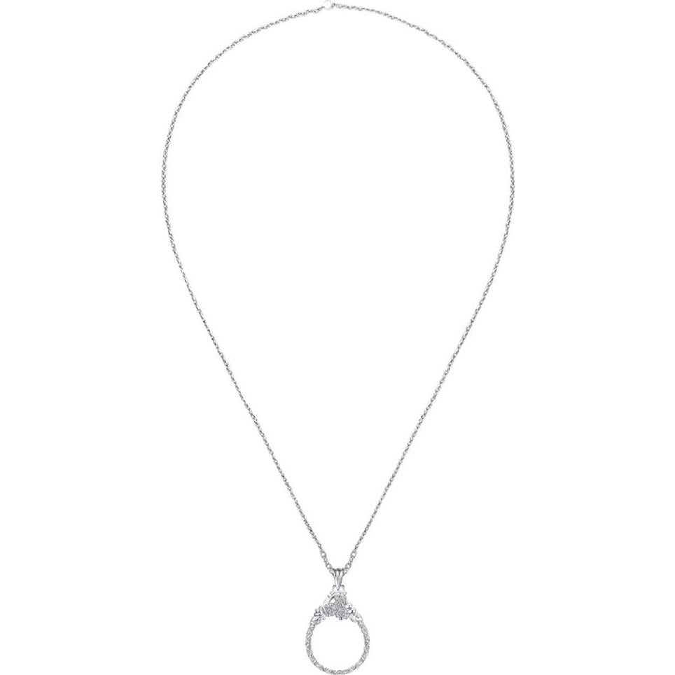 Collar con Lupa CLARA 5X Lente Óptico y Cadena 65 cm