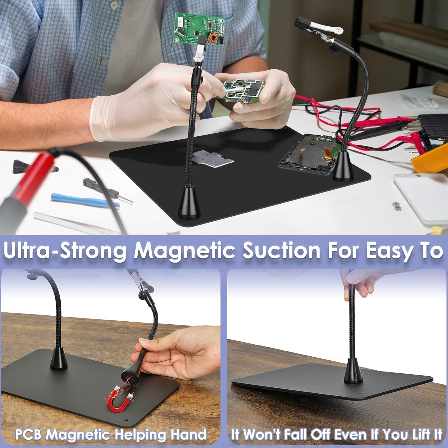 Estación de Soldadura Drdefi 10X con Lupa y Luz LED