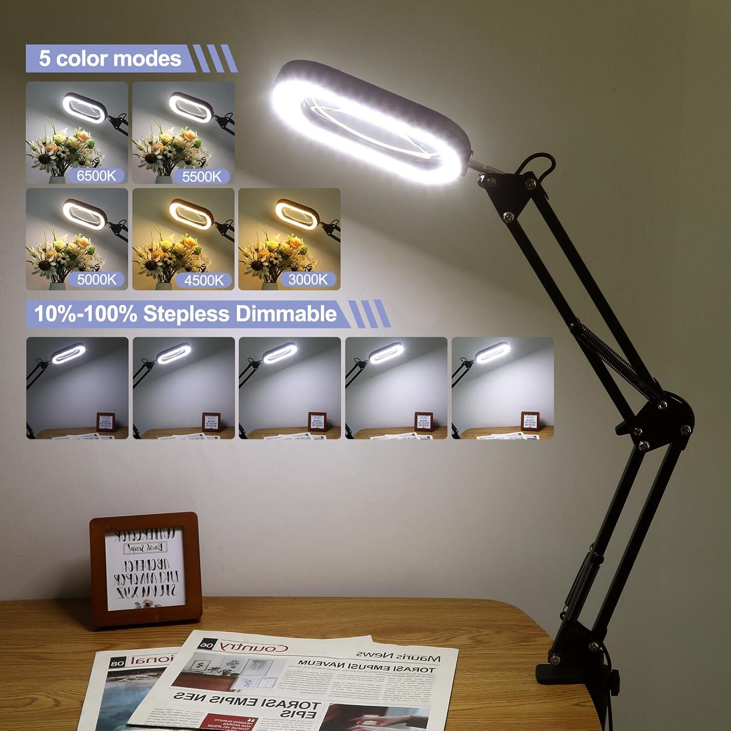 Estación de Soldadura Drdefi 10X con Lupa y Luz LED