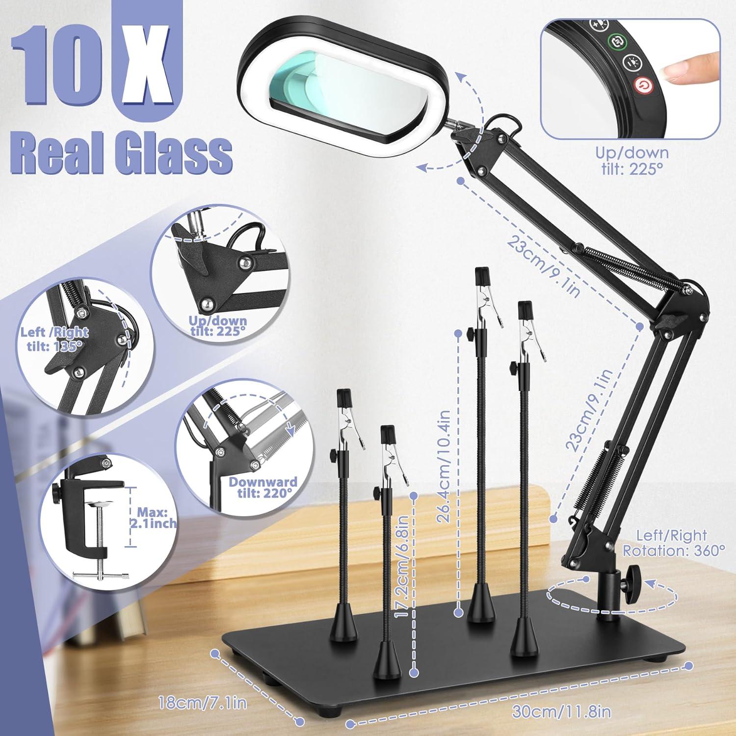 Estación de Soldadura Drdefi 10X con Lupa y Luz LED