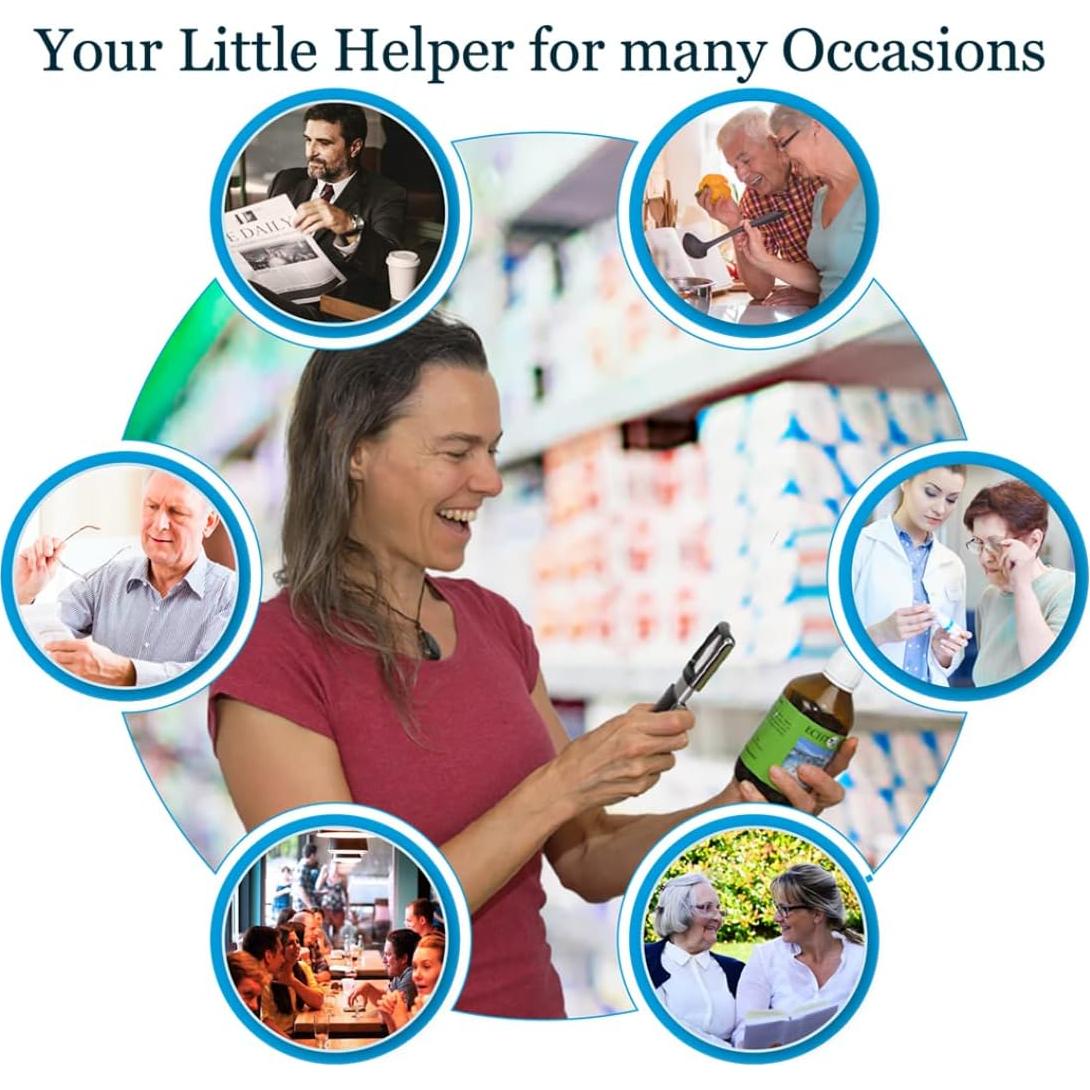 Lupa de Mano con Luz LED 3X EASY MAGNIFIER - Compacta