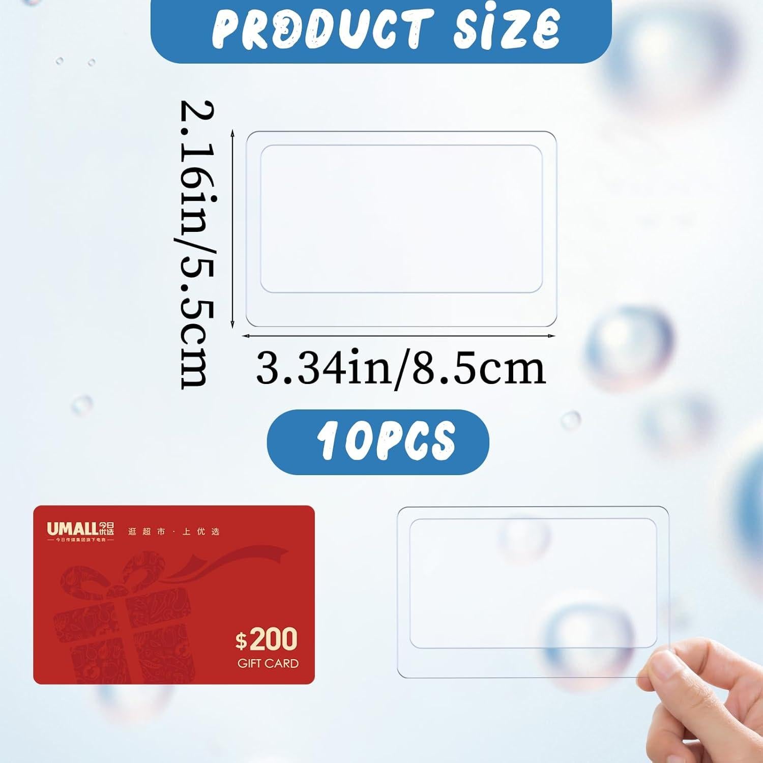 Lupa de Tarjeta de Crédito InnoHHustle 3X - 10 Piezas Portátil