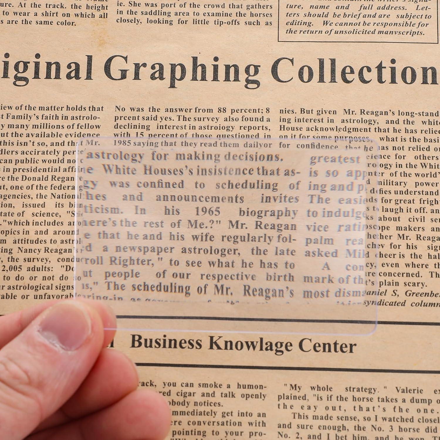 Lupa de Tarjeta de Crédito InnoHHustle 3X - 10 Piezas Portátil