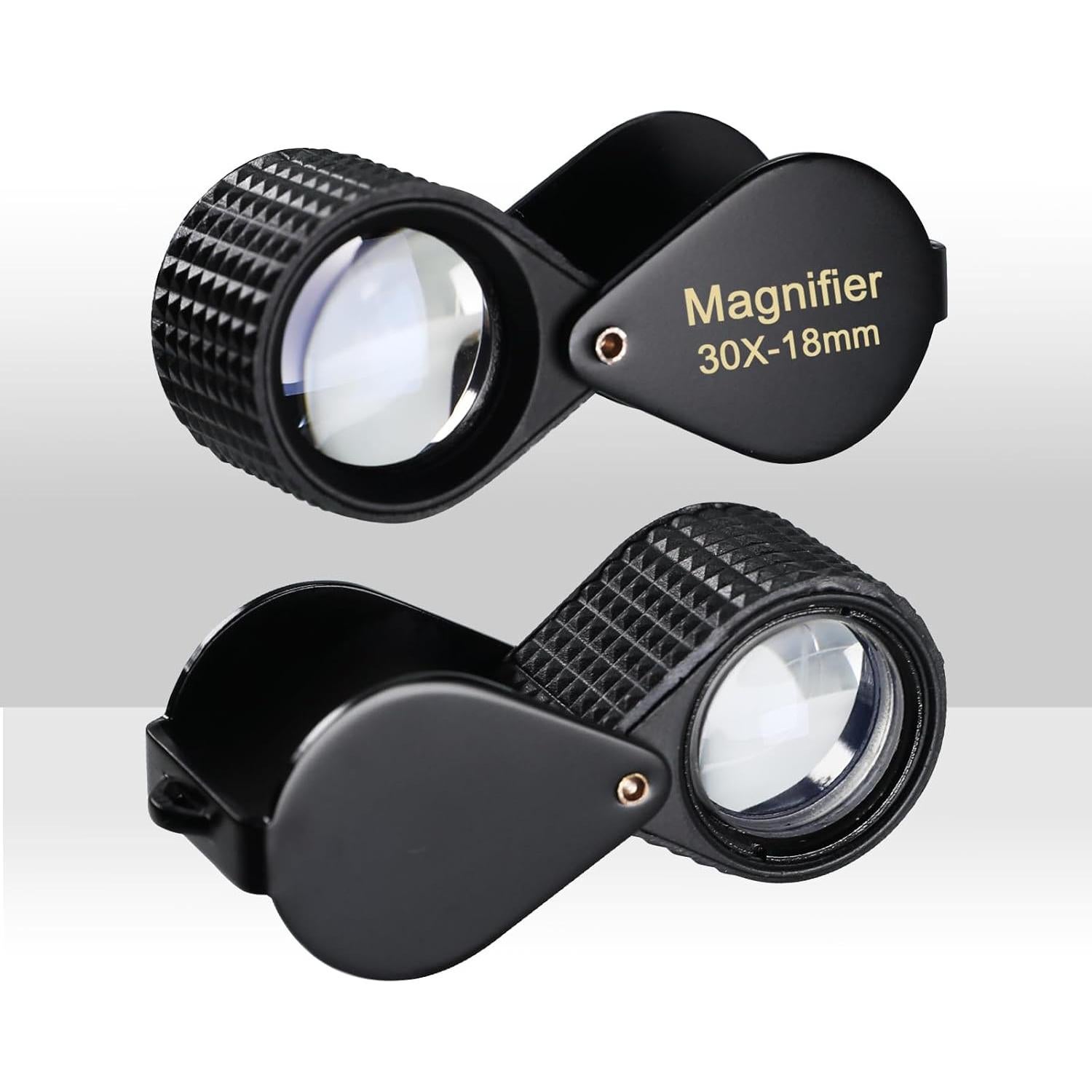 Lupa de Joyero 30x Landtek con Lente de 18mm y Funda de Cuero