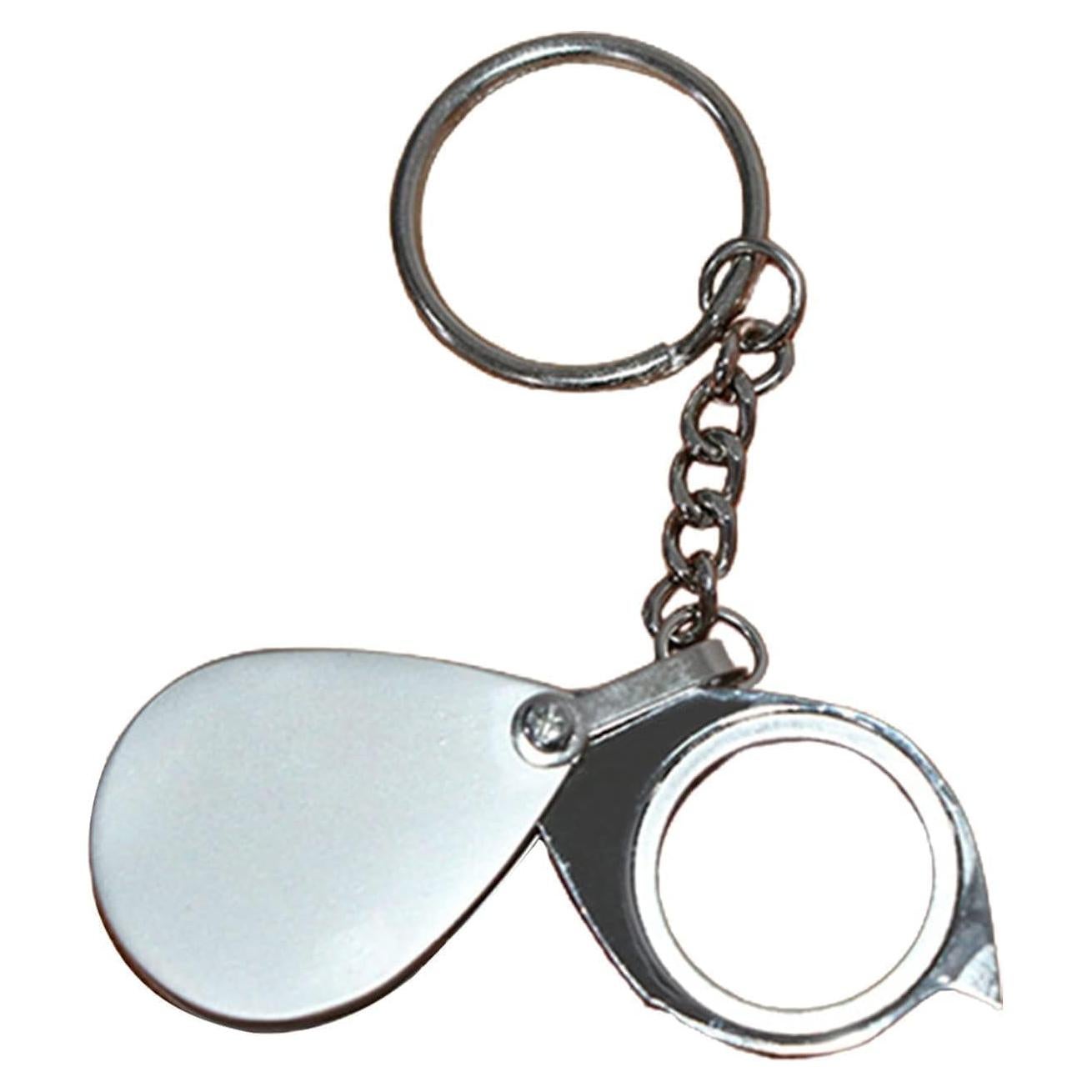 Lupa de bolsillo 20X Mozff con llavero y lente de 22mm