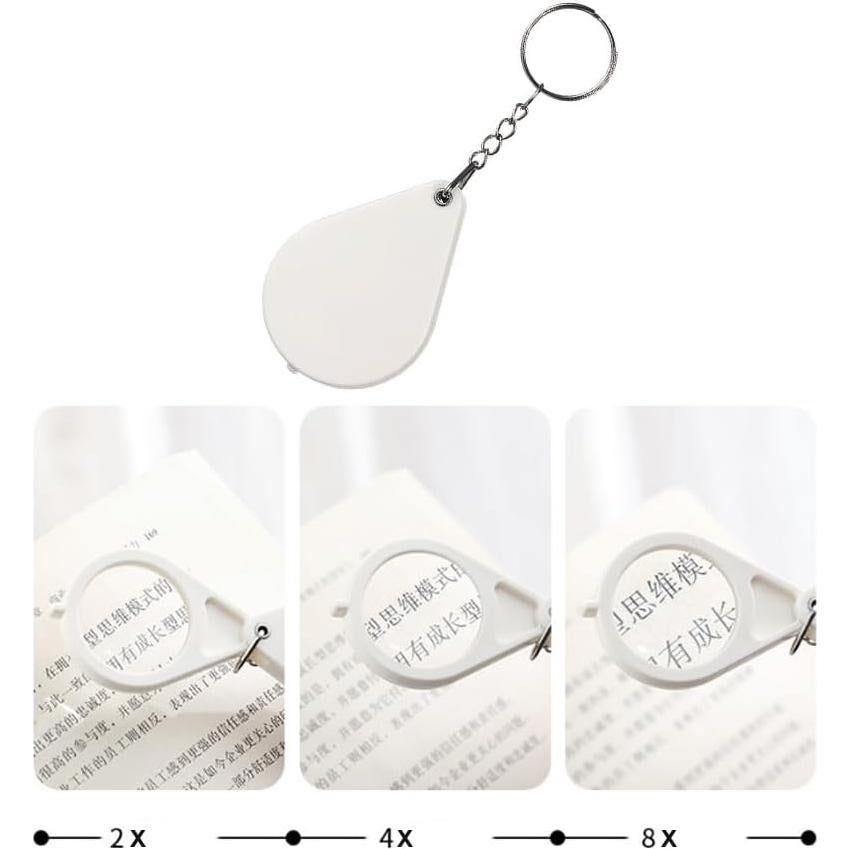Lupa de Mano Plegable ARFUKA 8X para Joyería y Lectura
