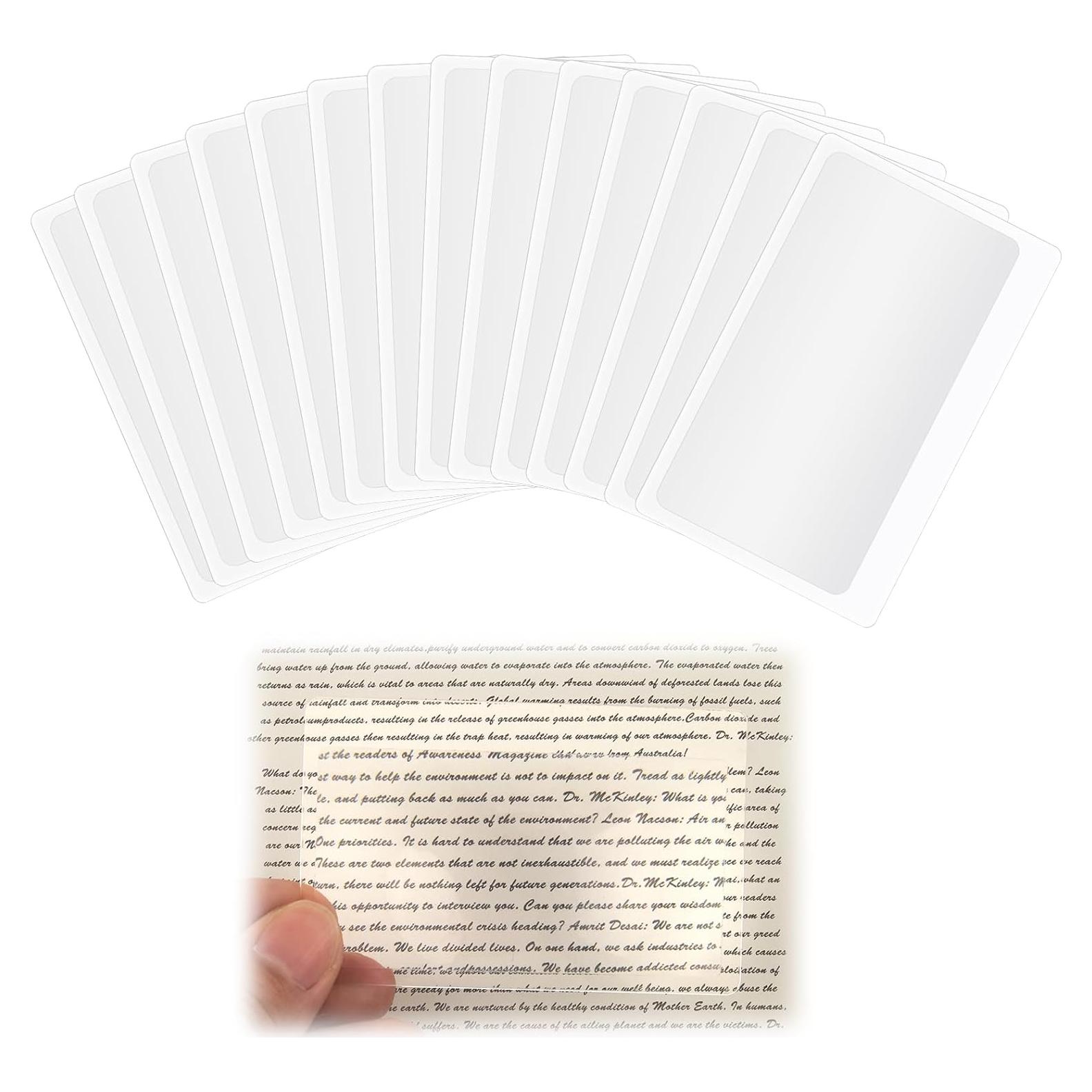 Lupas de Lectura Portátiles QUYLIXX - 100 Pcs 3x 8.4x5.6 cm