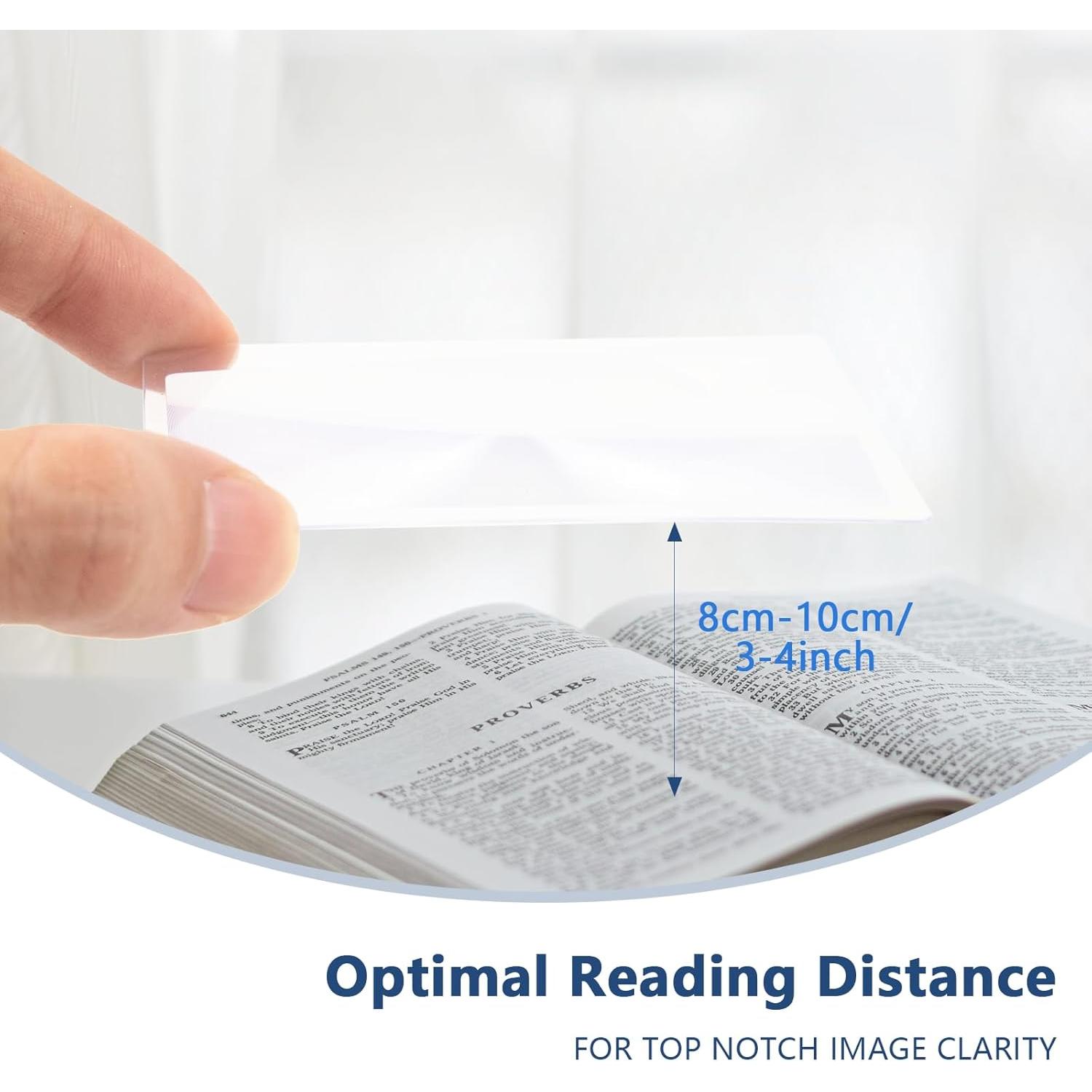 Lupas de Lectura Portátiles QUYLIXX - 100 Pcs 3x 8.4x5.6 cm