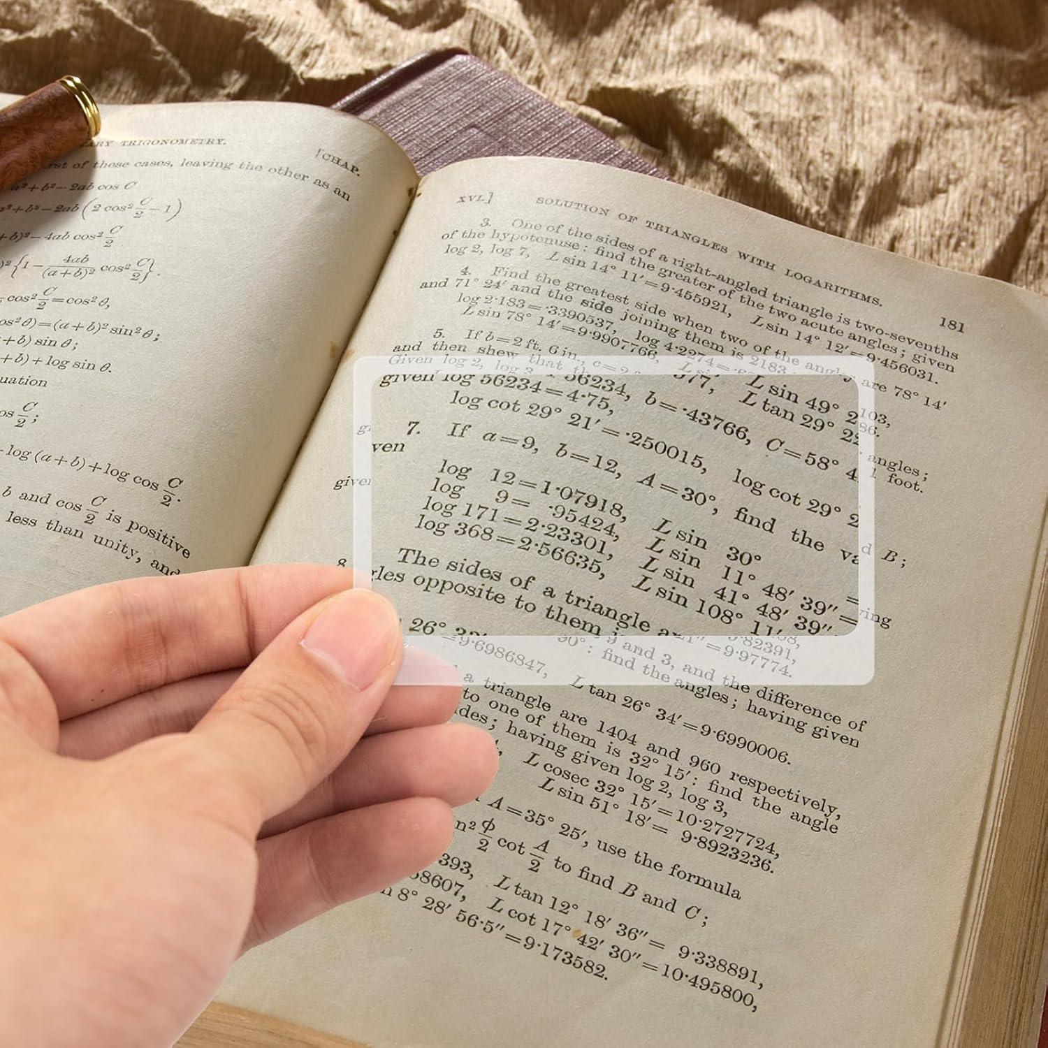 Lupas de Lectura Portátiles QUYLIXX - 100 Pcs 3x 8.4x5.6 cm