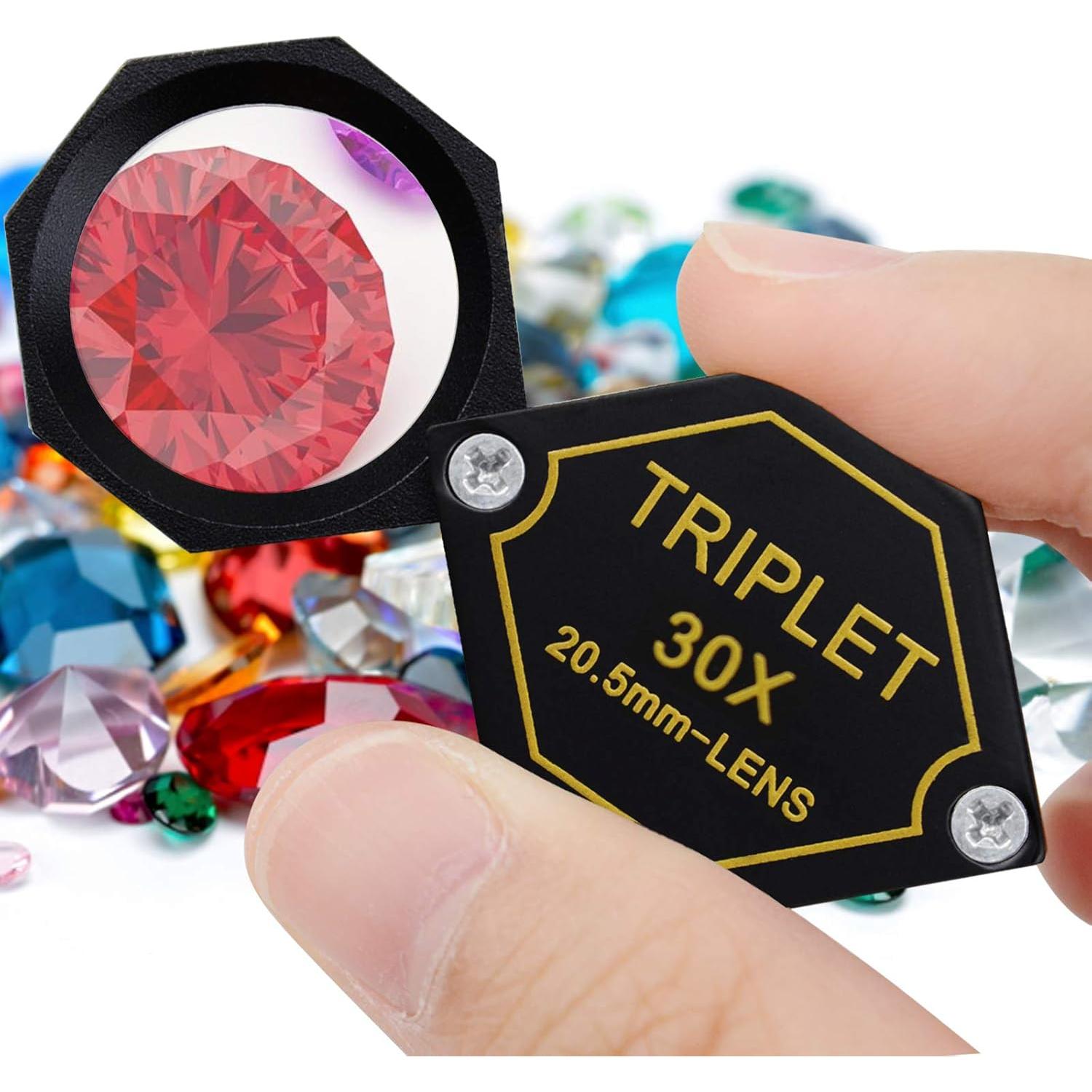 Lupa de Joyero DANOPLUS 30x Aumento Lente Acromática 20.5mm