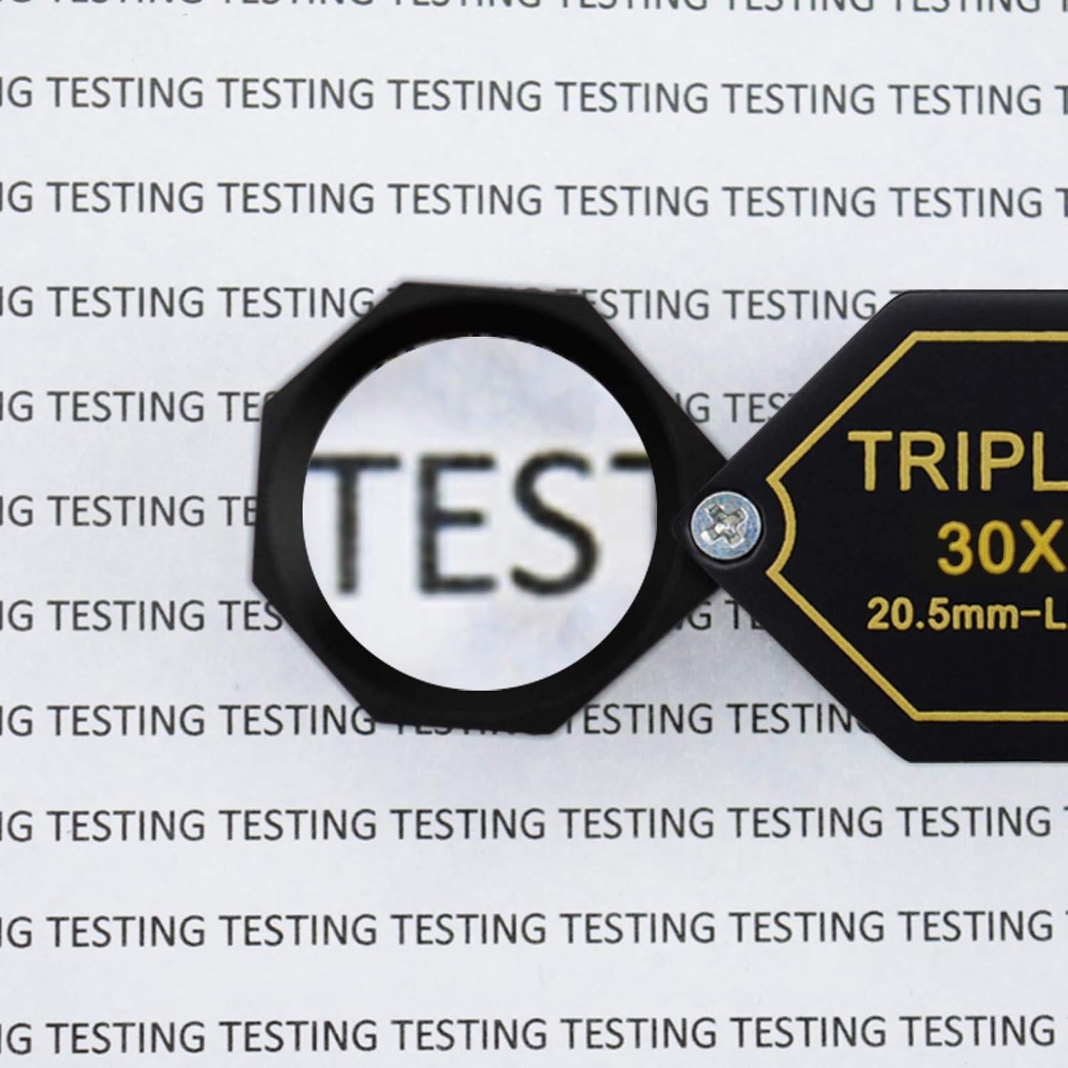 Lupa de Joyero DANOPLUS 30x Aumento Lente Acromática 20.5mm