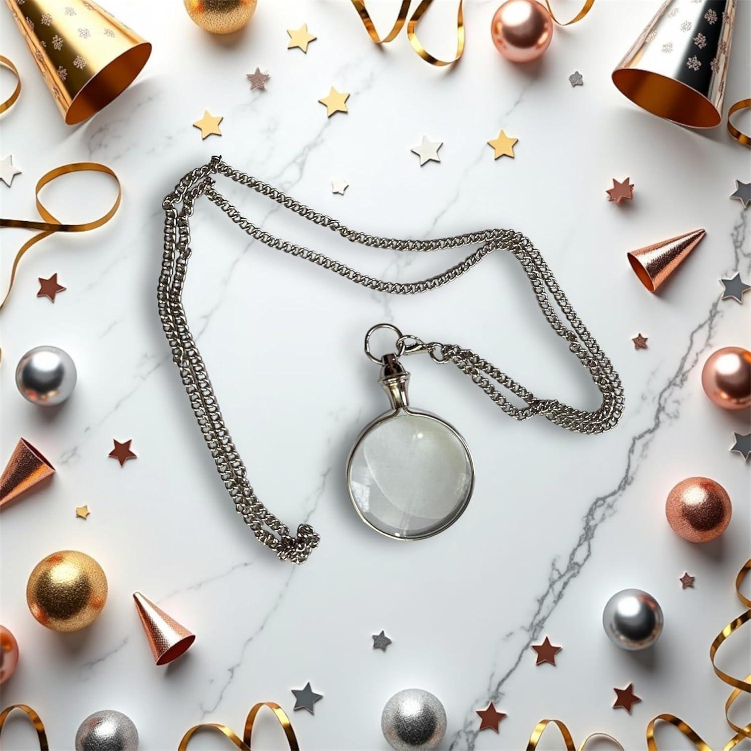 Lupa Colgante Vintage PRIME NAUTICAL 10x 40mm Plata