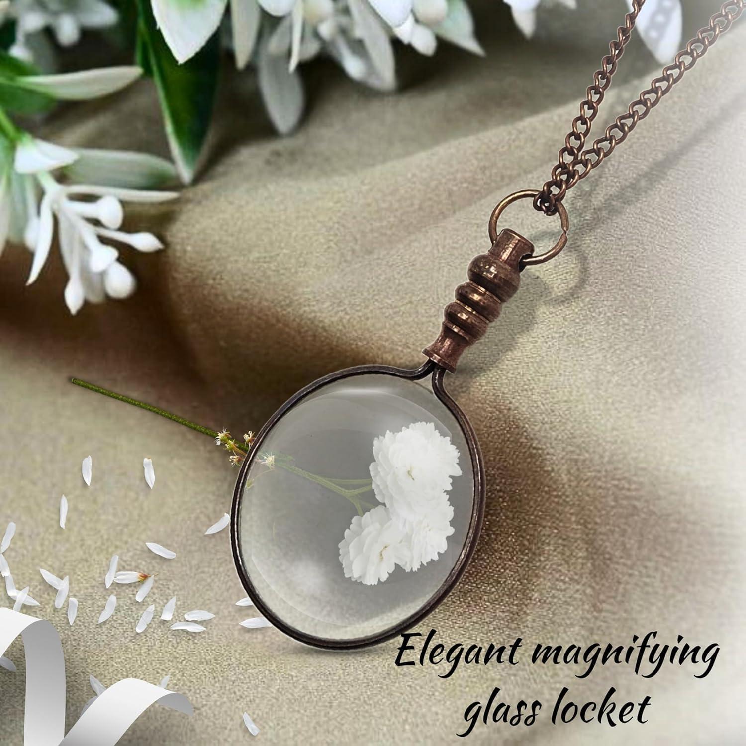 Lupa de Mano NARRY CRAFT 3X con Mango de Madera