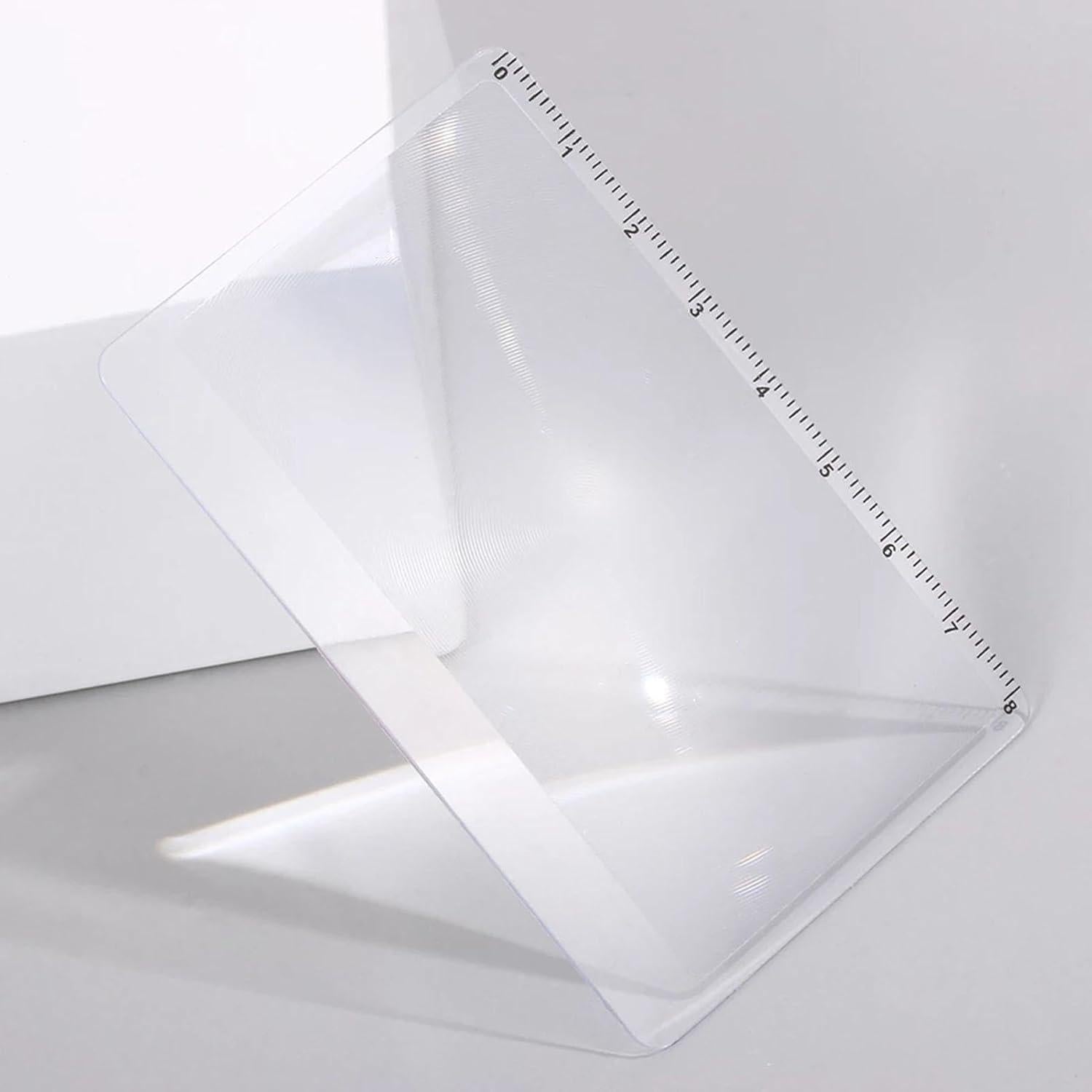 Lupa Portátil 3X HODASHI - Tarjeta de Aumento Compacta Blanca