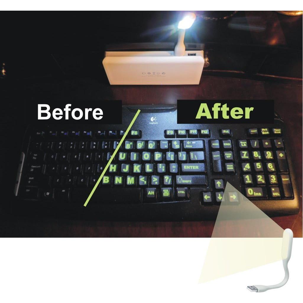 Etiquetas Luminescentes para Teclado Sovereign GA 200 Piezas