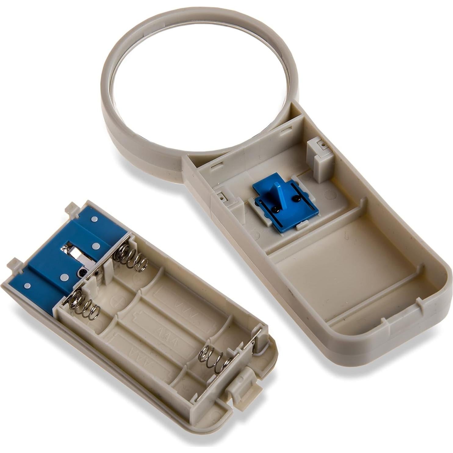 Lupa Iluminada de Mano Carson 5x Lente Asférica 6.35 cm