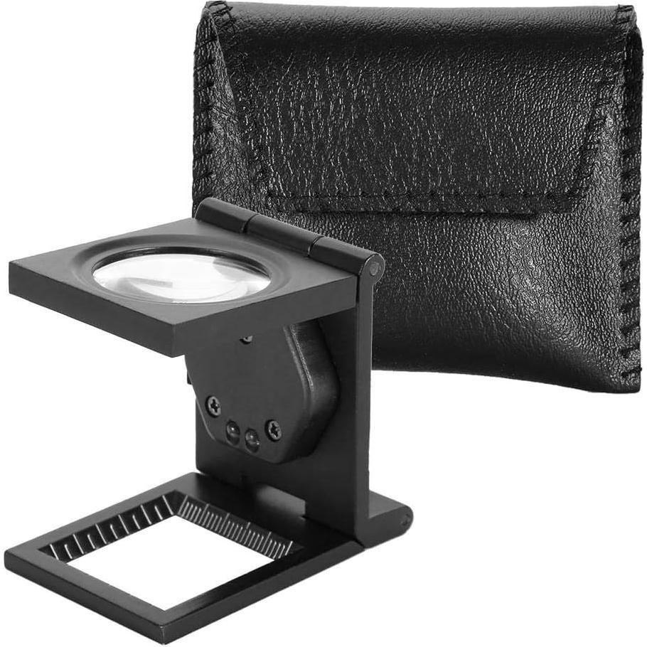 Lupa de Joyero ASHATA 30X con Luz LED y Estuche