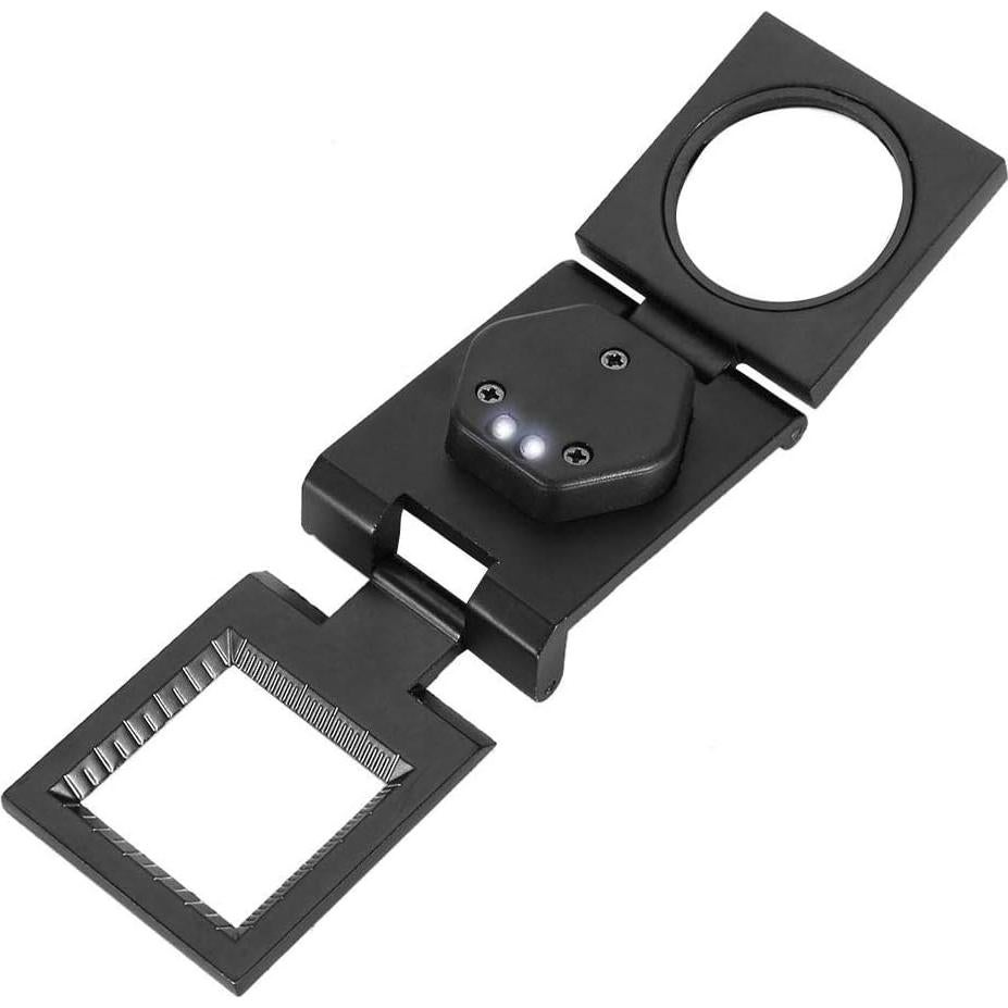 Lupa de Joyero ASHATA 30X con Luz LED y Estuche