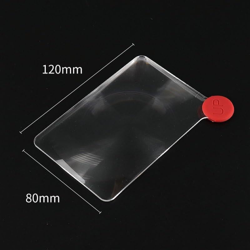 Lupa de bolsillo 3X Six Seasons, lente Fresnel acrílica