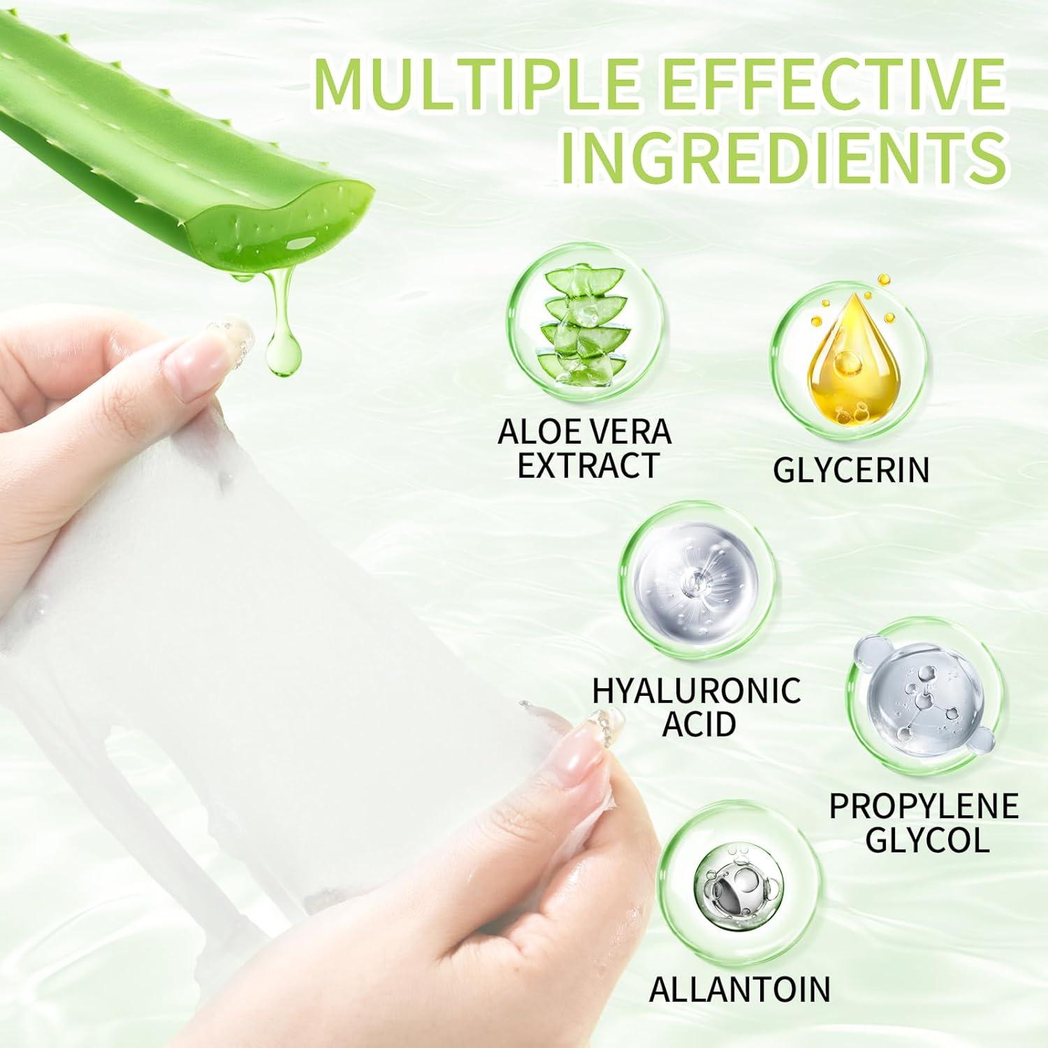 Mascarillas Faciales BIYING Aloe Vera Hidratantes x5 Unidades