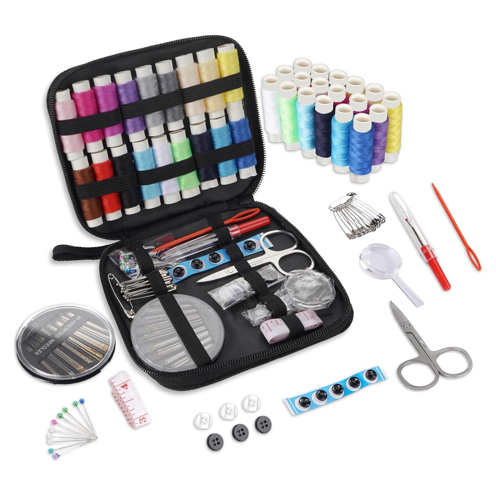 Kit de Costura Mini StiVerse 84 Piezas con 18 Hilos