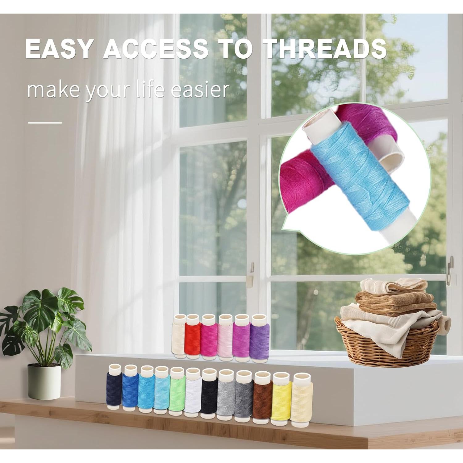 Kit de Costura Mini StiVerse 84 Piezas con 18 Hilos