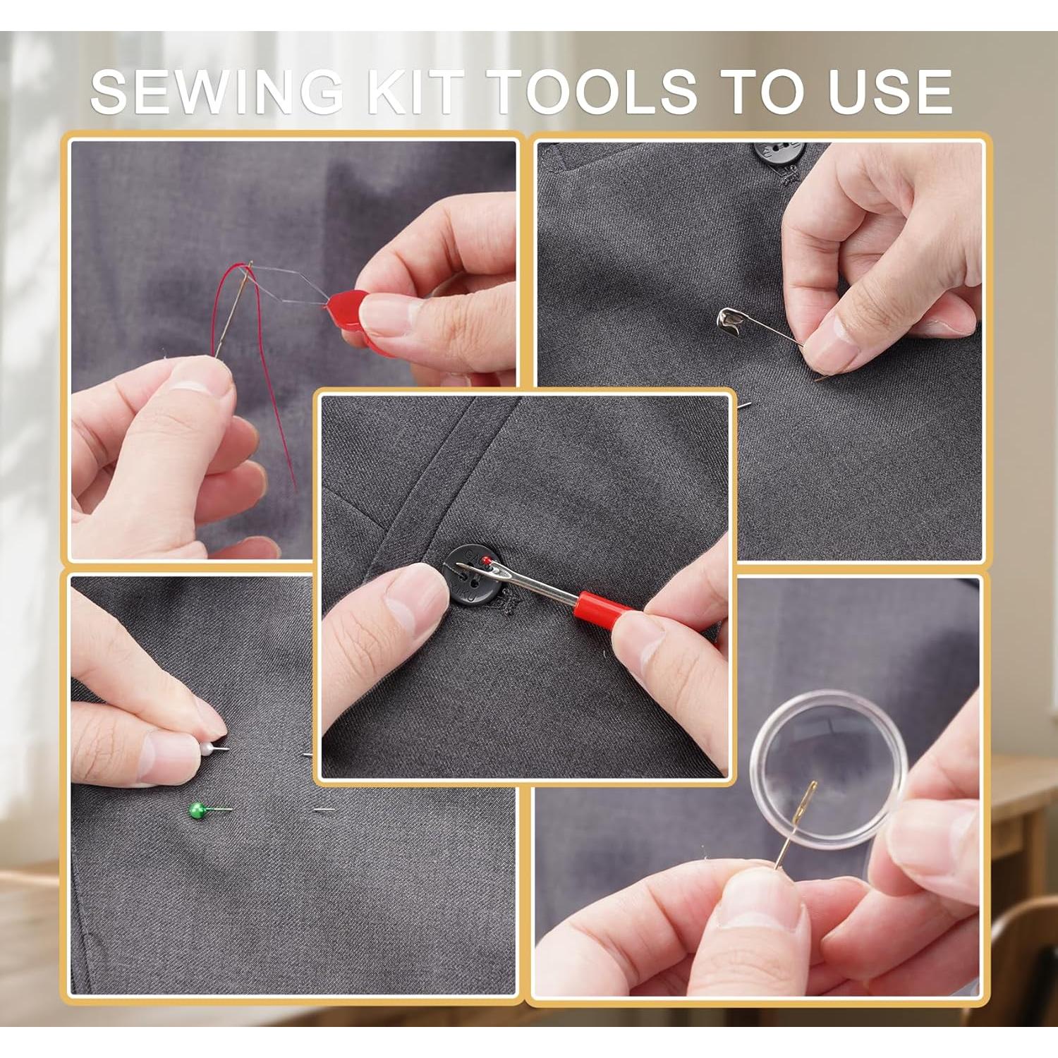 Kit de Costura Mini StiVerse 84 Piezas con 18 Hilos