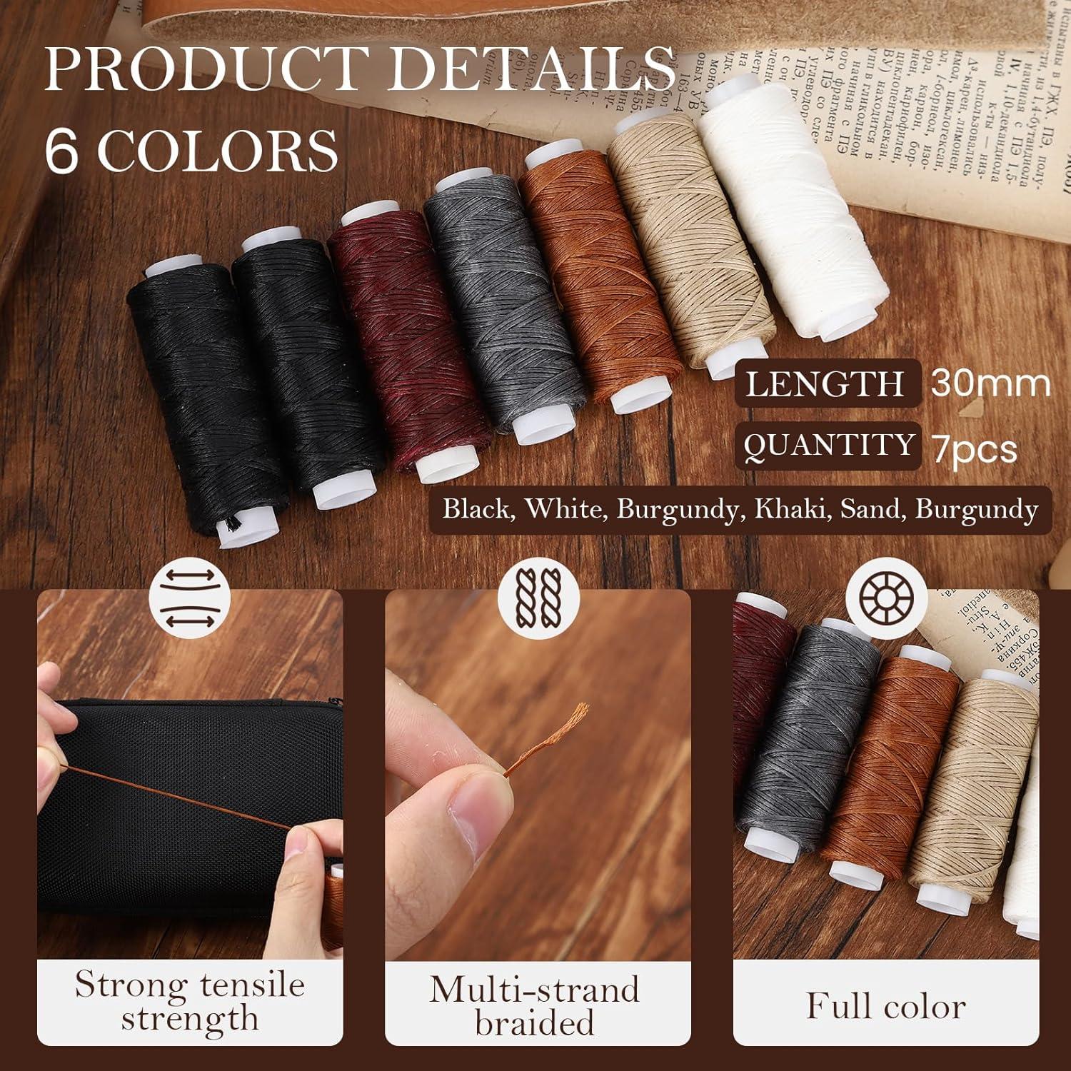 Kit de Costura de Cuero 41 Piezas Tntleays con Bolsa Impermeable