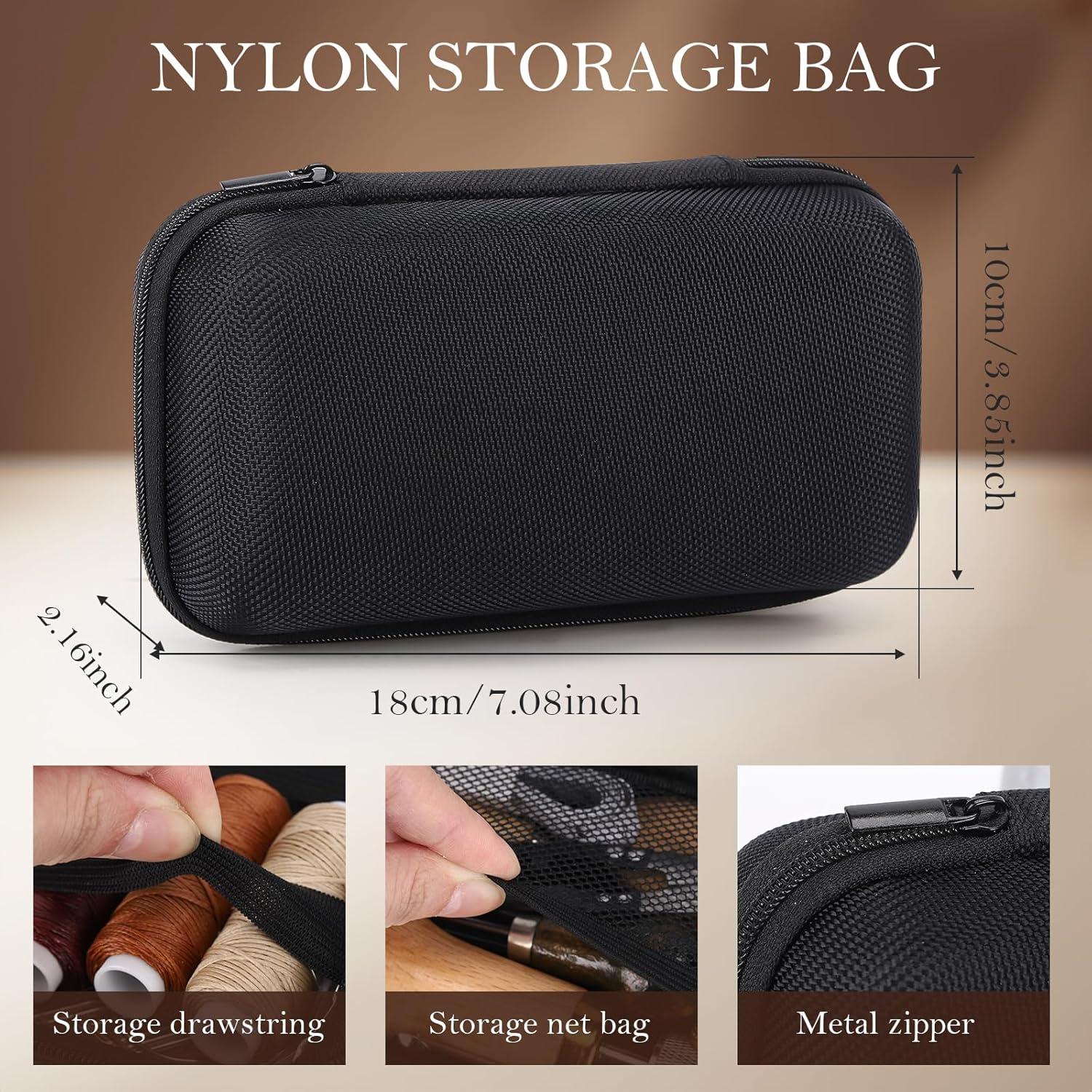 Kit de Costura de Cuero 41 Piezas Tntleays con Bolsa Impermeable