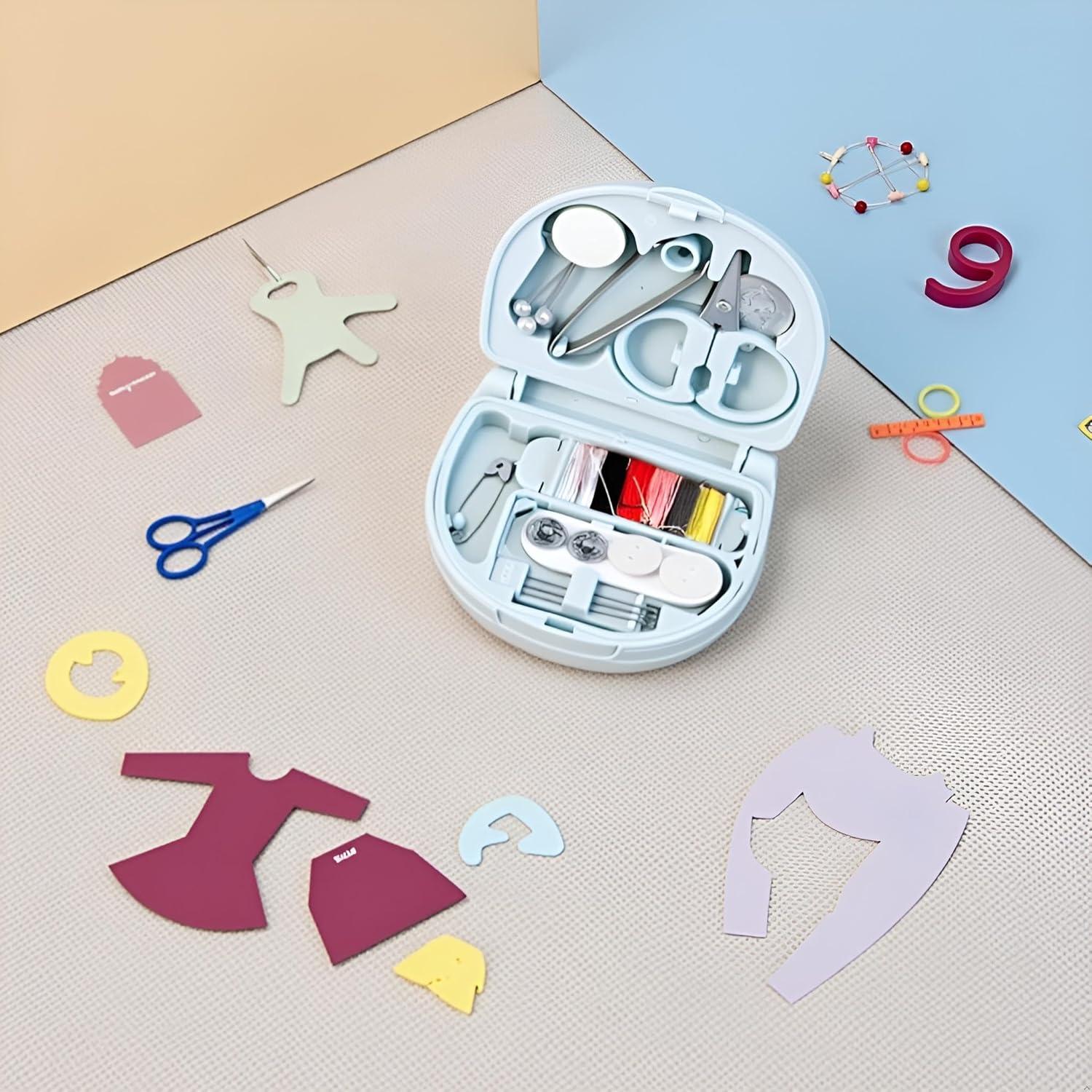 Kit de Costura de Viaje WLngtv Compacto con 6 Bobinas