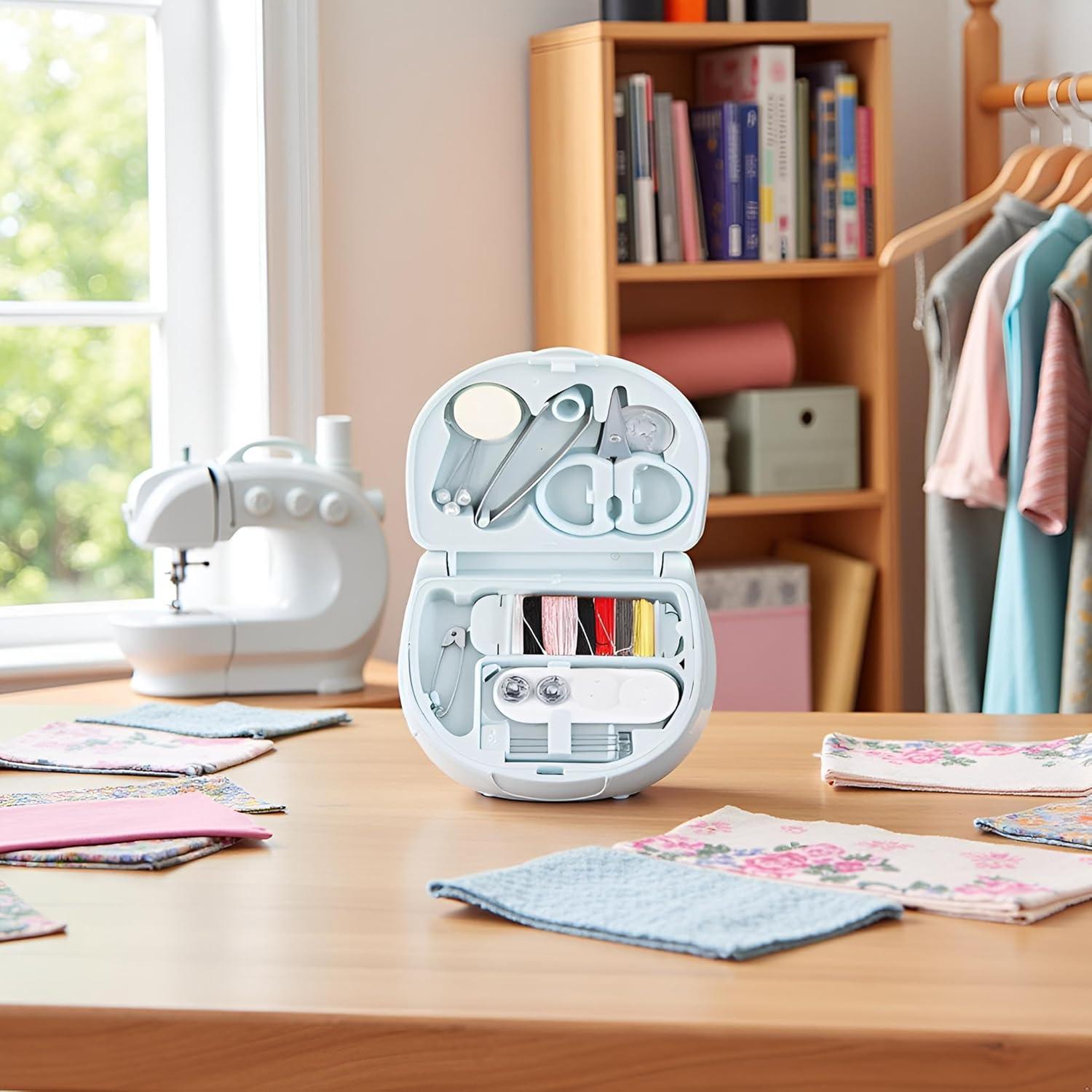 Kit de Costura de Viaje WLngtv Compacto con 6 Bobinas