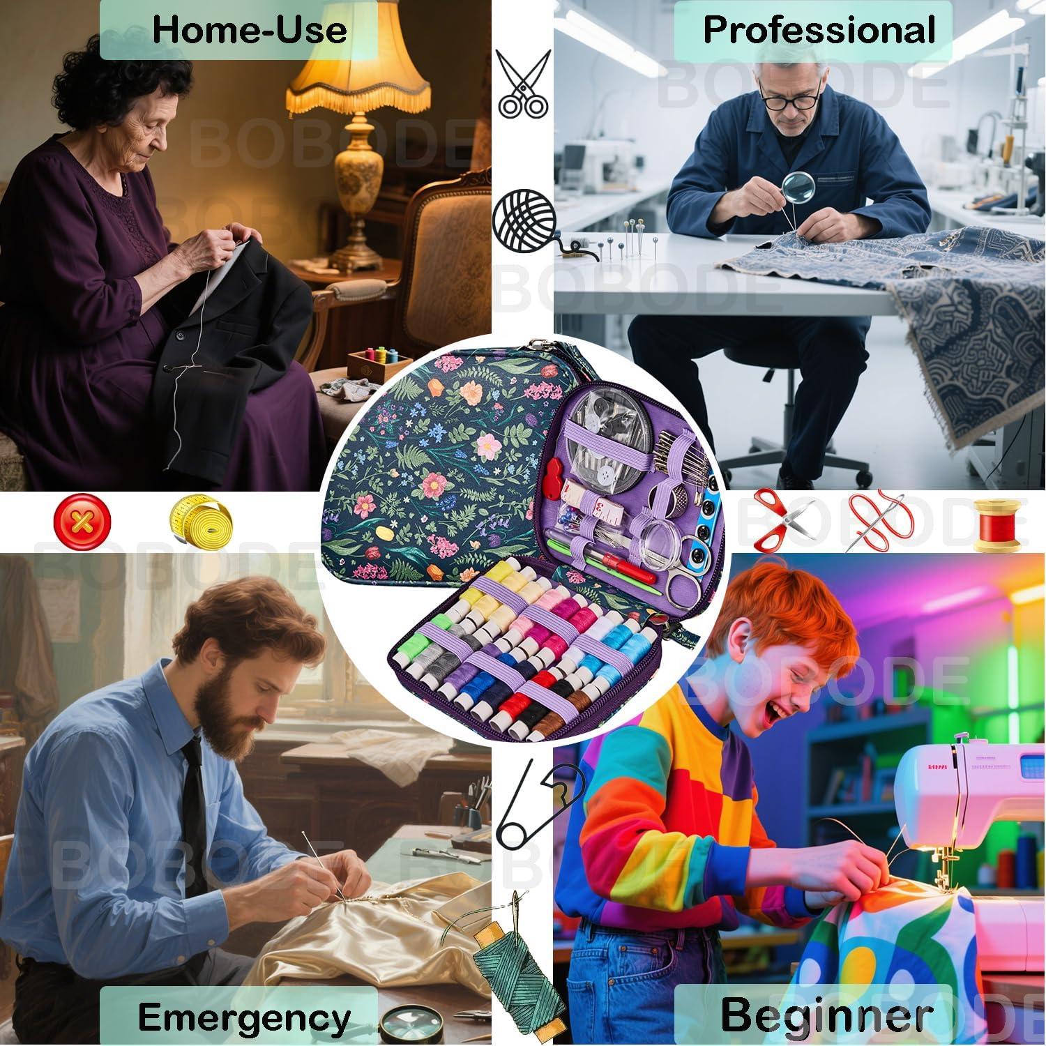 Kit de Costura Bobode Tulipanes - 87 Herramientas Portátil