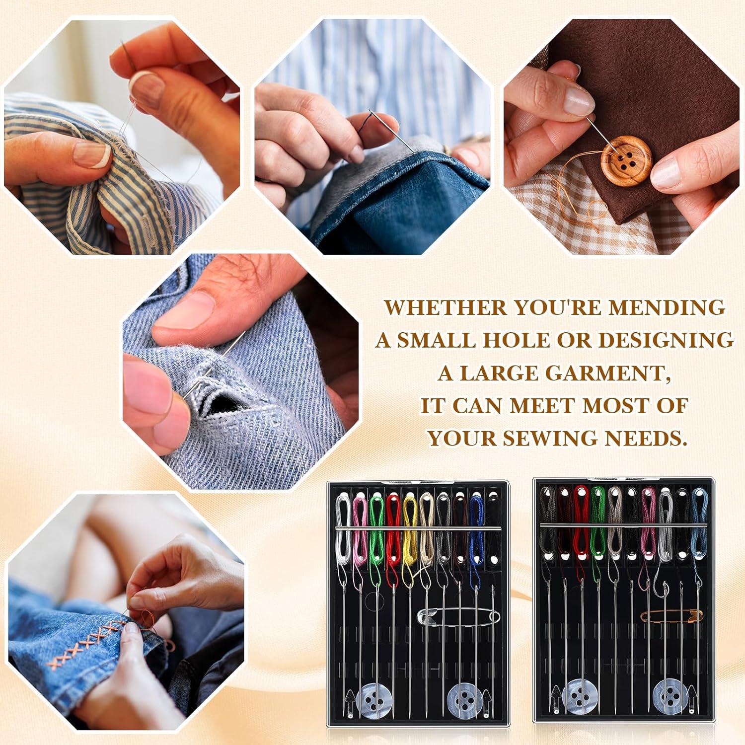 Kit de Costura de Viaje XunYee - 36 Cajas con Agujas y Hilos