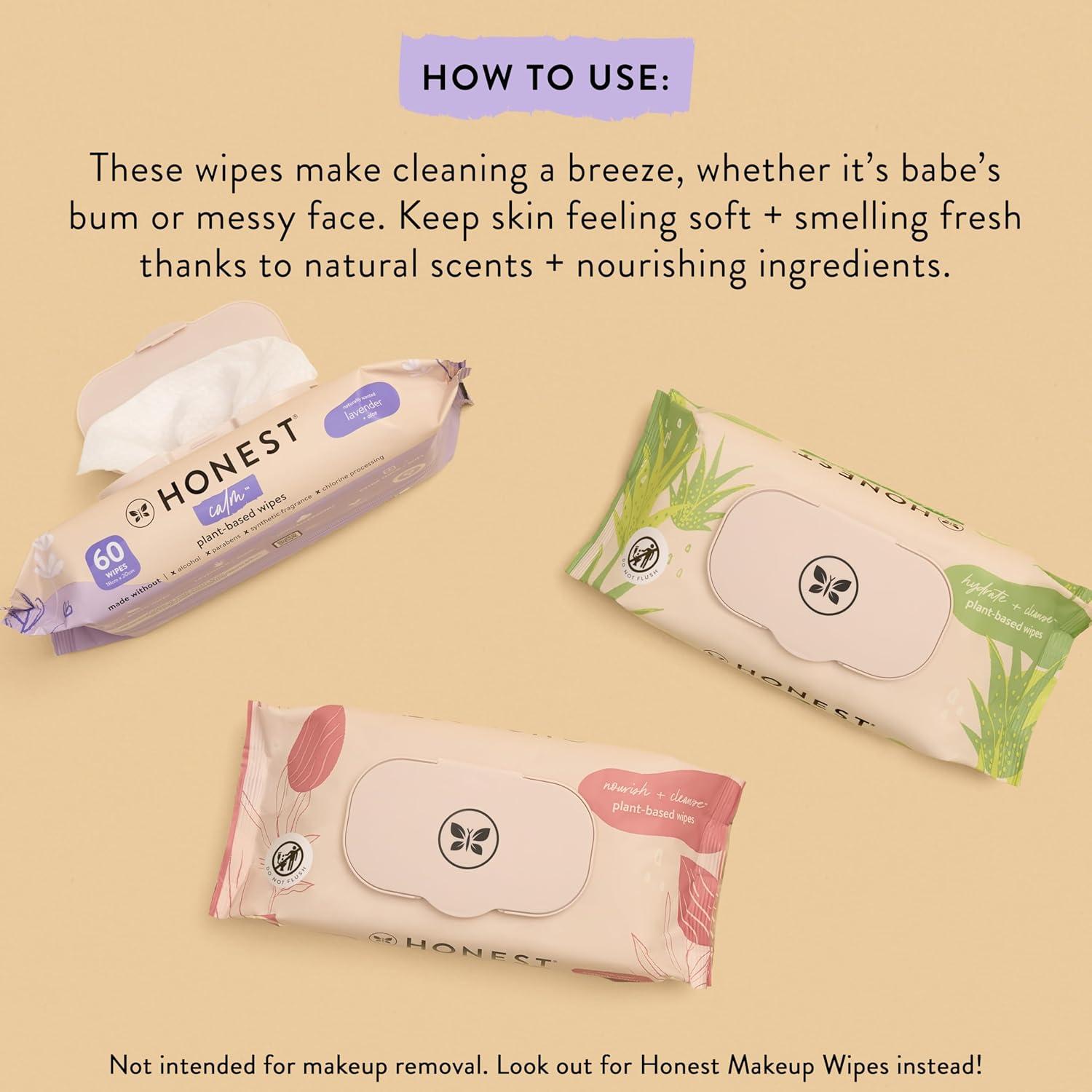 Toallitas Limpiadoras Hipoalergénicas The Honest Company 60 Unidades Aloe Pepino